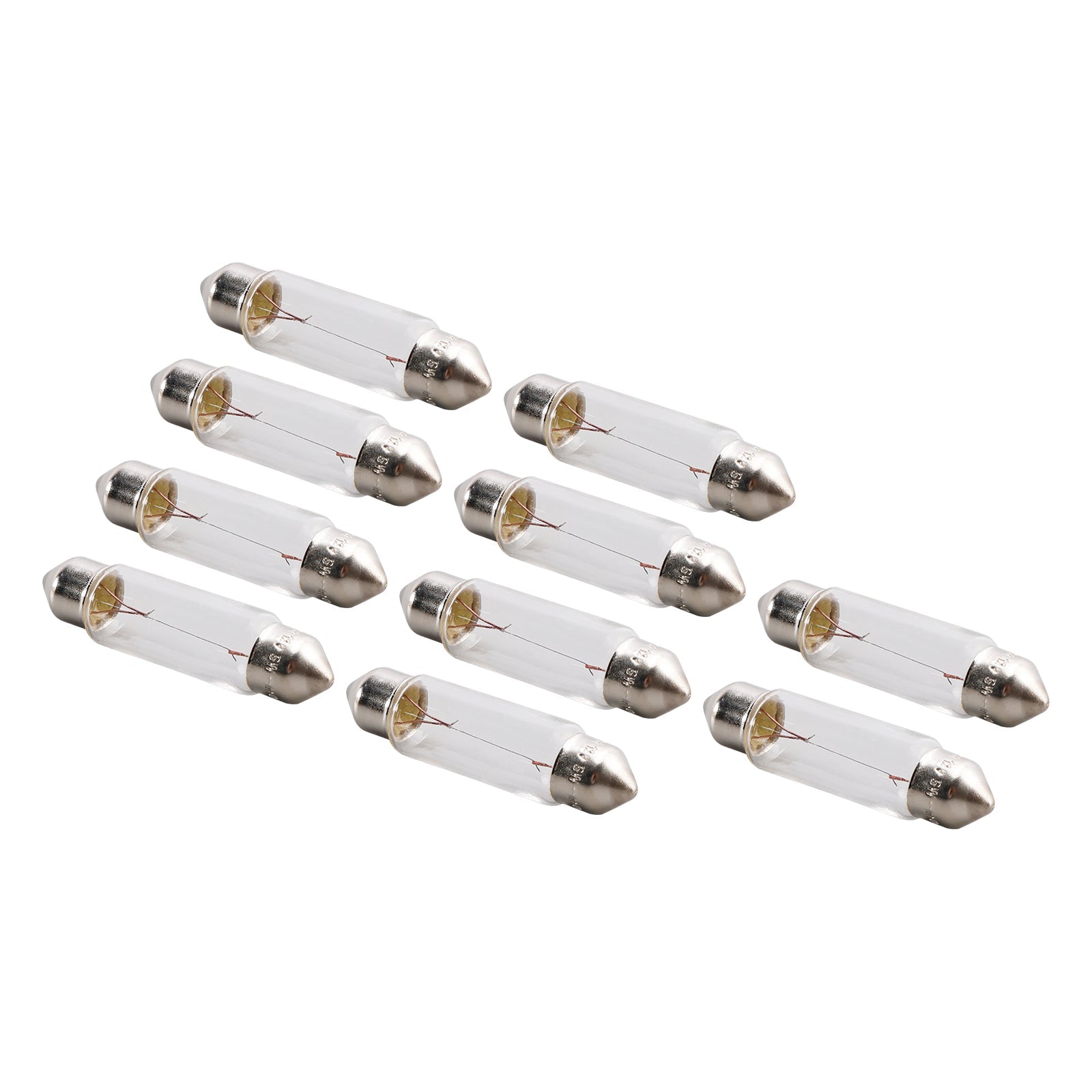 10PCS Car Light Tubular Lamp bulb C5W SV8.5 43MM 6413 12V 5W For OSRAM