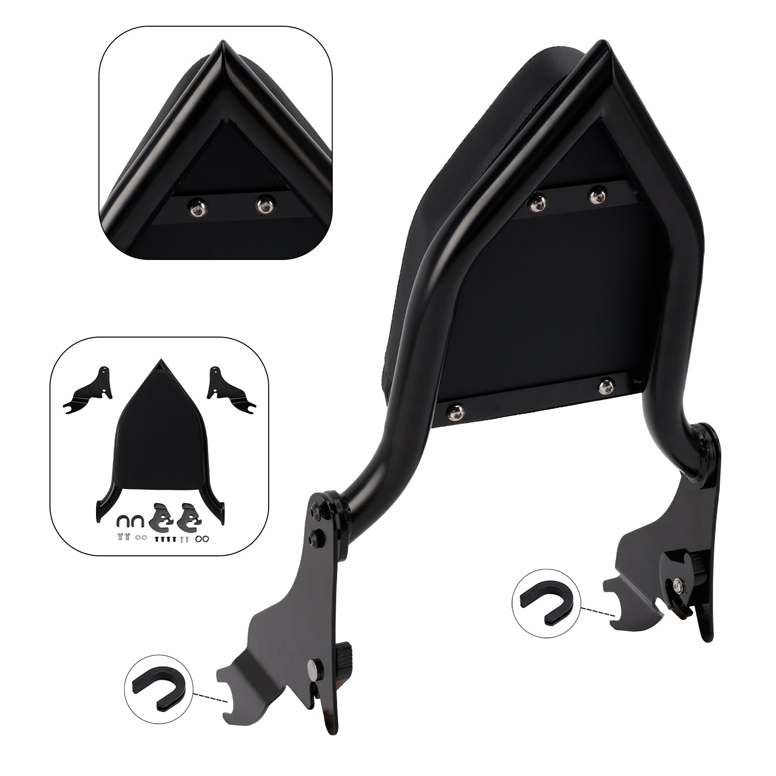 2011, 2015-2016 CVO ROAD GLIDE ULTRA FLTRUSE Passenger Sissy Bar Backrest