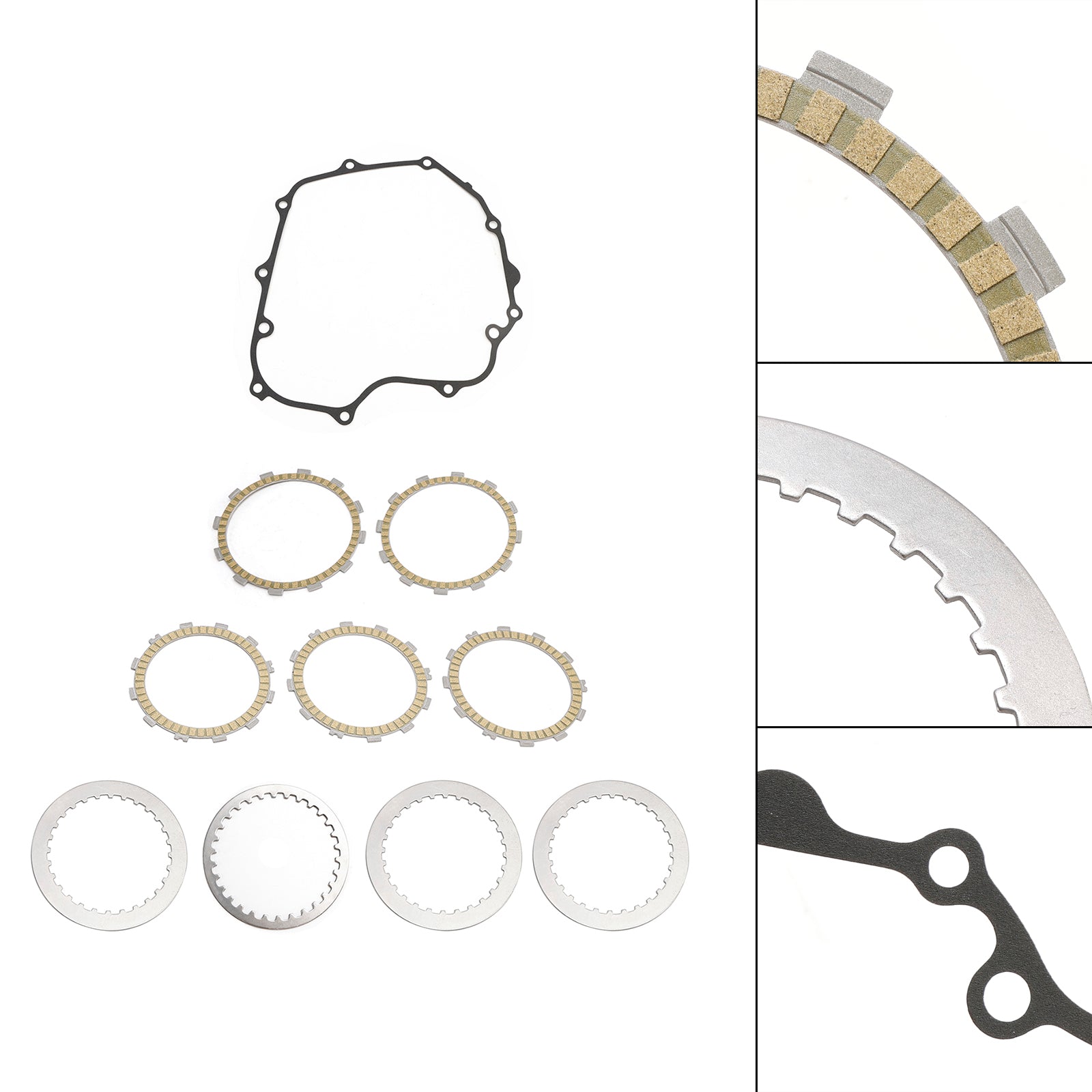 Clutch Friction Plates And Gasket Kit for Kawasaki Ninja 250 300 EX300 2015-2017