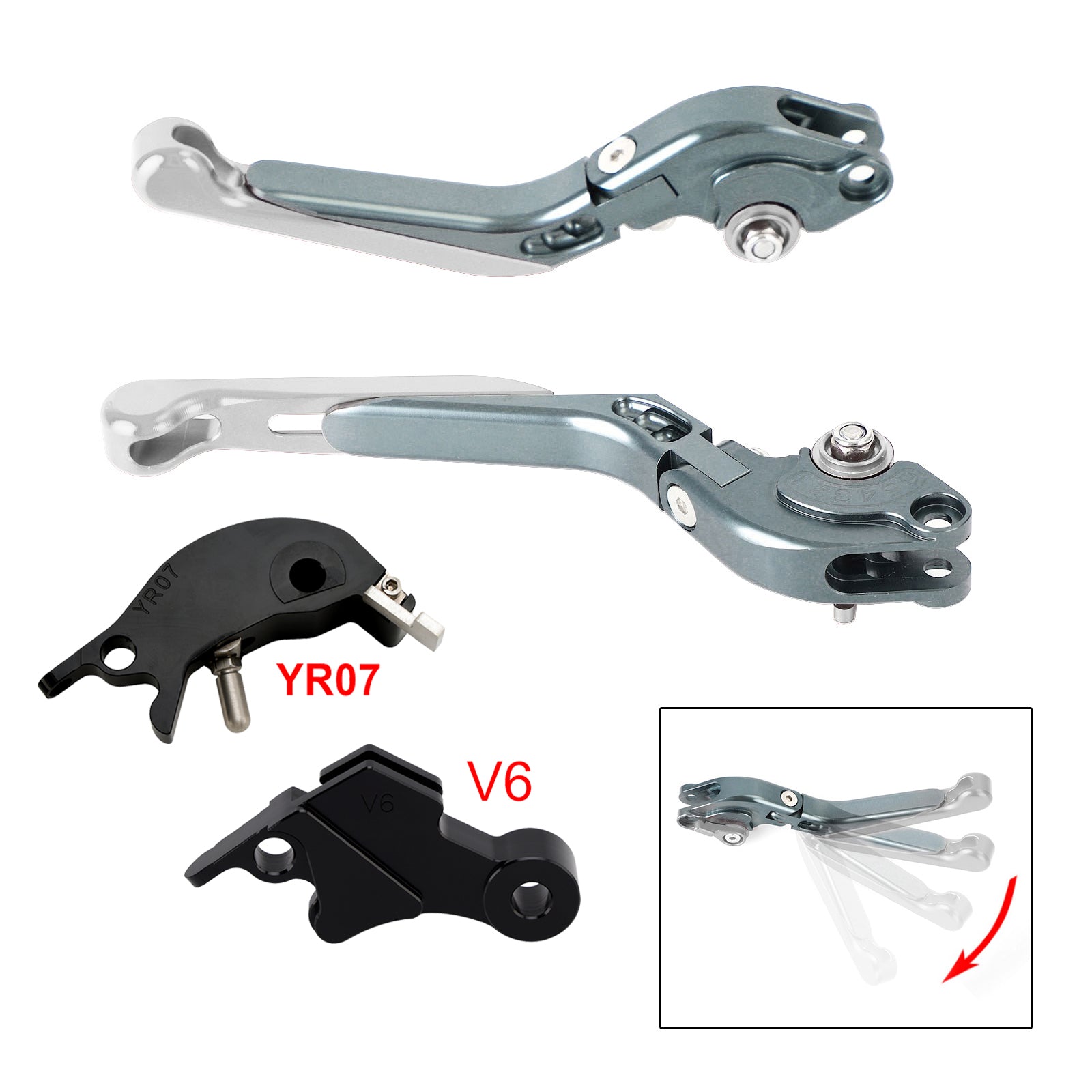 Adjustable Clutch Brake Lever fit for YAMAHA XSR900 XSR900GP MT-09 2024-2025