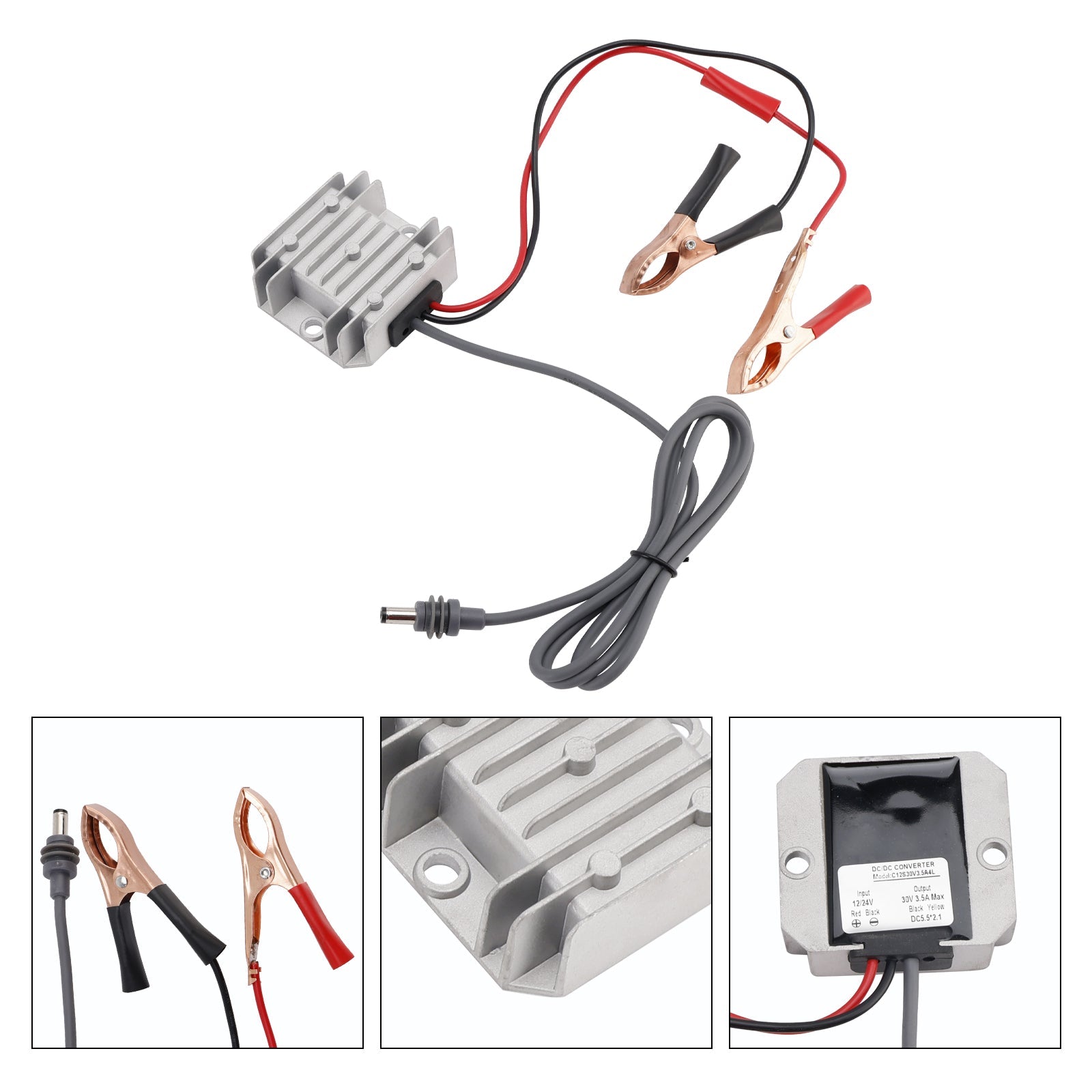 12V/24V To 30V 3.5A Conversion Kit Step-up Converter With DC Power Cable