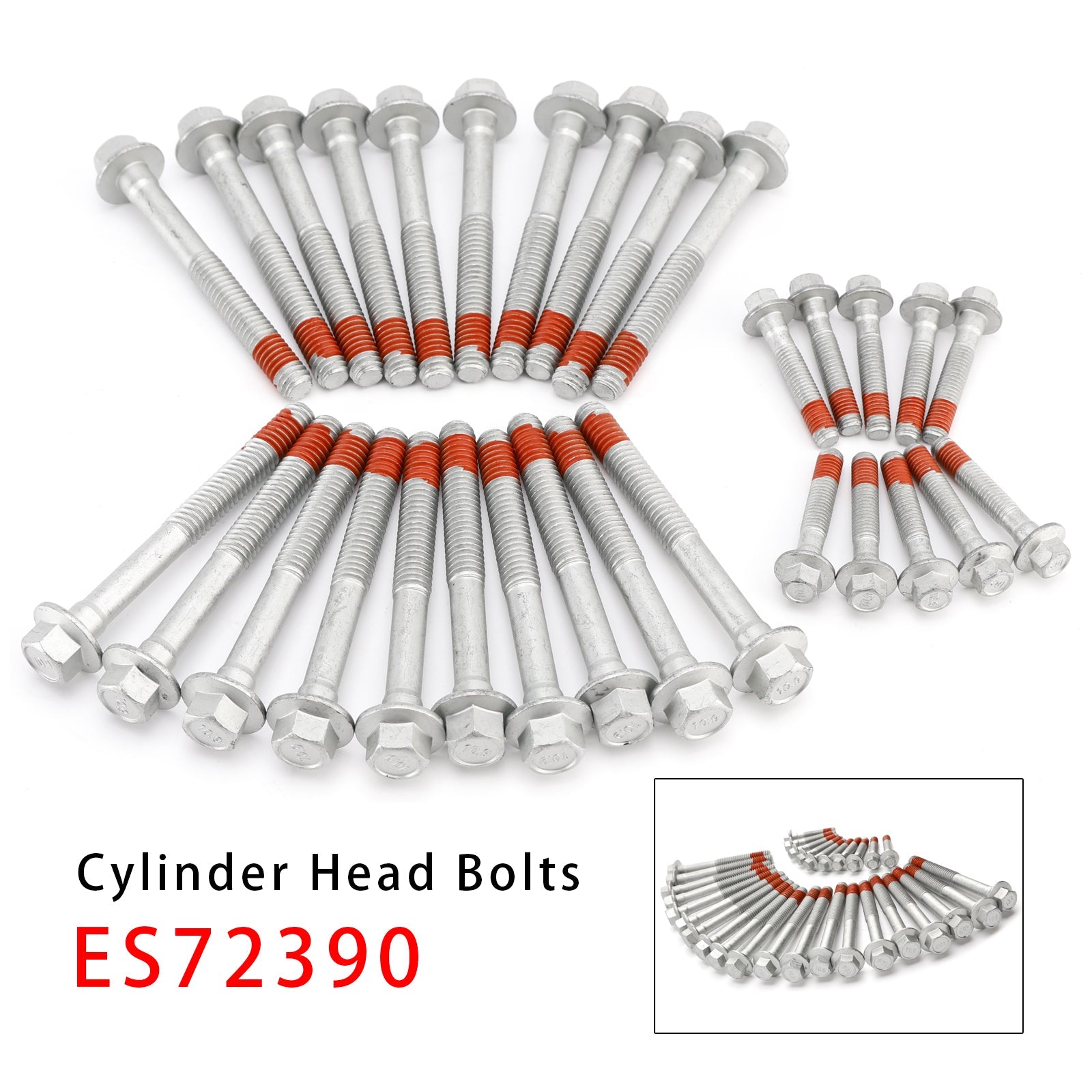 2012-2006 For Chevrolet GM V8 427CI 7.0L 30PCS Cylinder Head Bolts BTR00568
