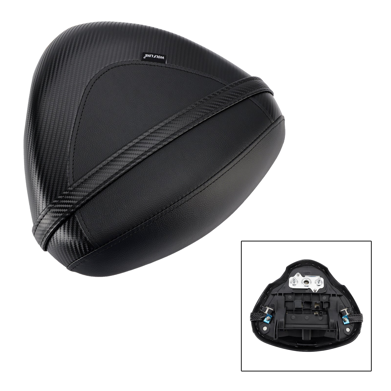 2022-2024 SUZUKI Hayabusa GSX1300R Rear Seat Passenger Cushion Flat Pu White