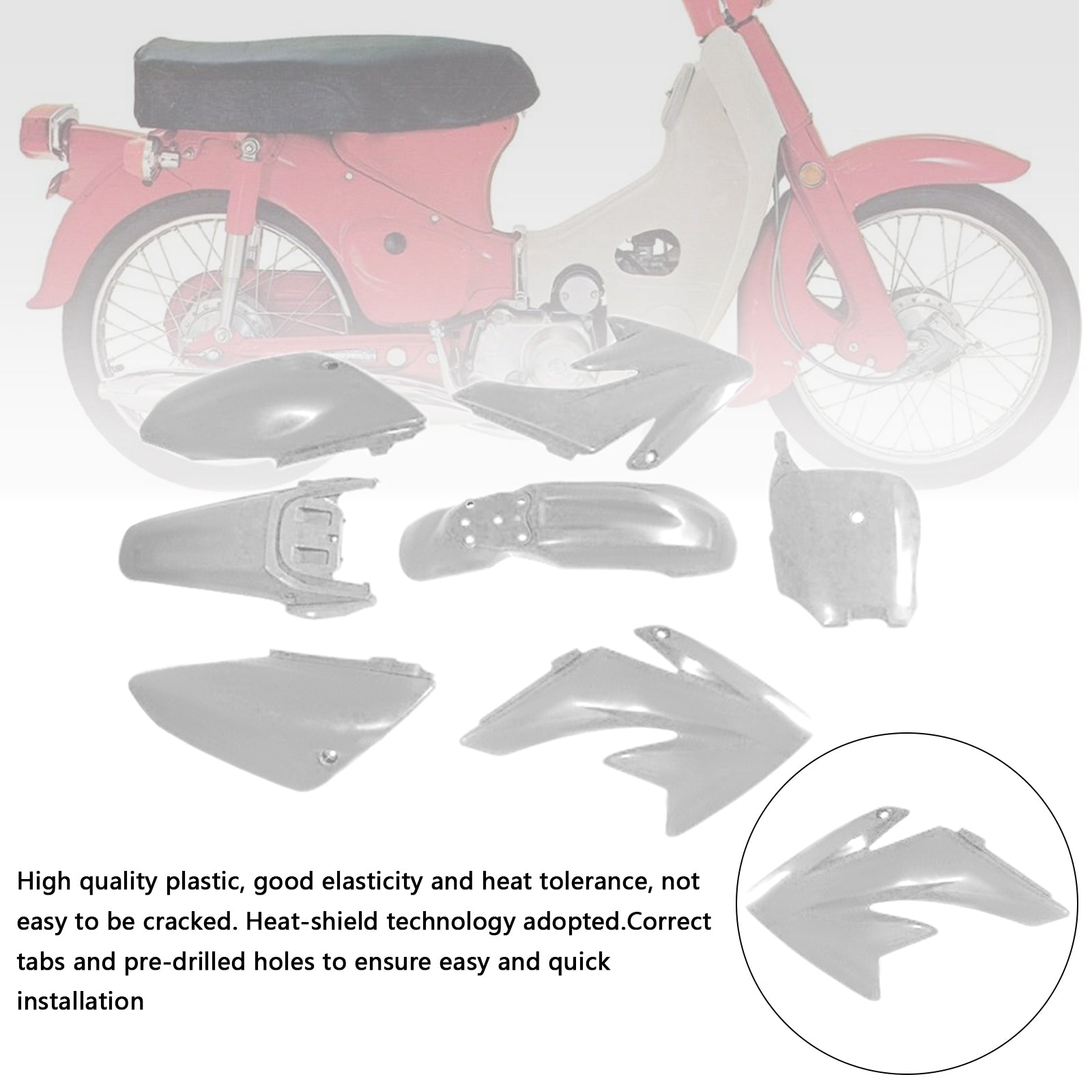 HONDA CRF70 DIRT BIKE Body Plastic Kit Fender Fairing