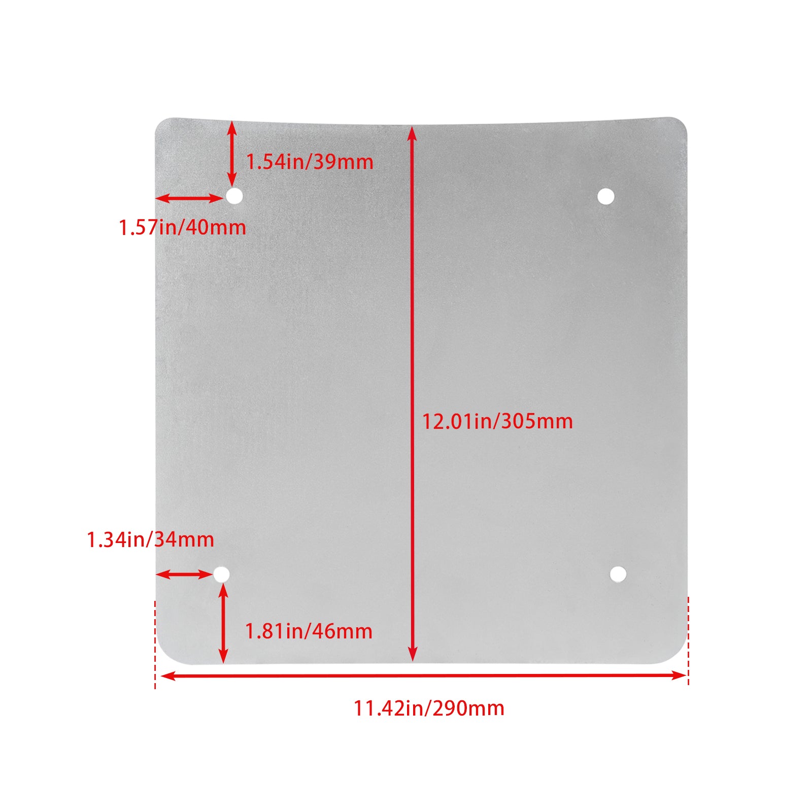 2014-UP TOURING REAR TOUR TRUNK PACK LASER CUT INNER BASE PLATE SILVER