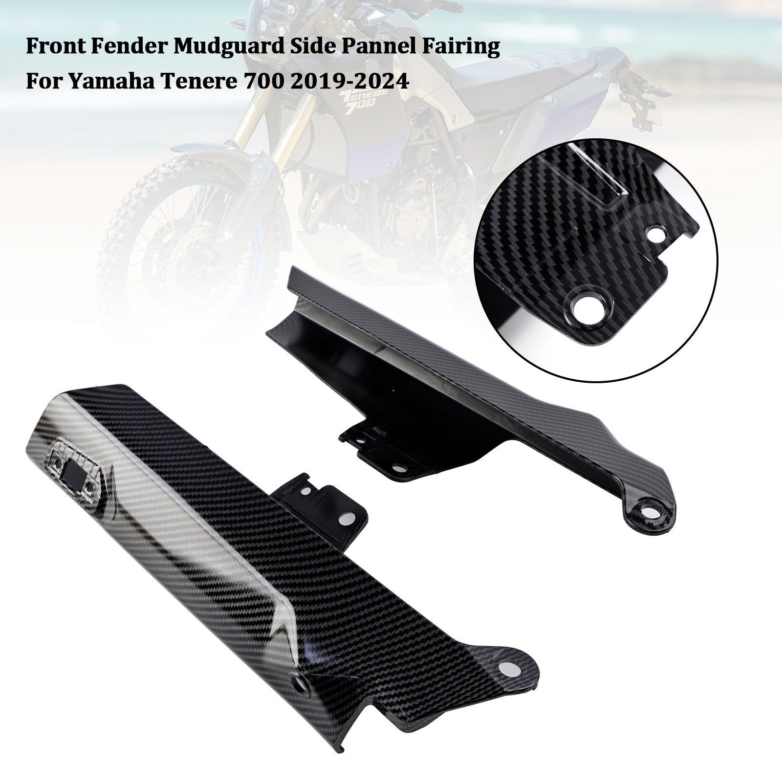 Front Fender Side Panel Protector Fairing For Yamaha Tenere 700 2019-2024