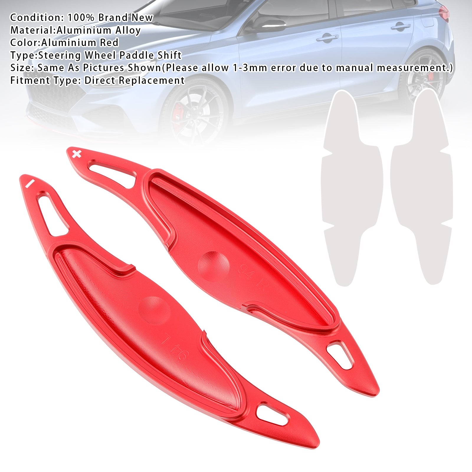 Steering Wheel Paddle Shifter Extension For Hyundai Elantra i30 Aluminium