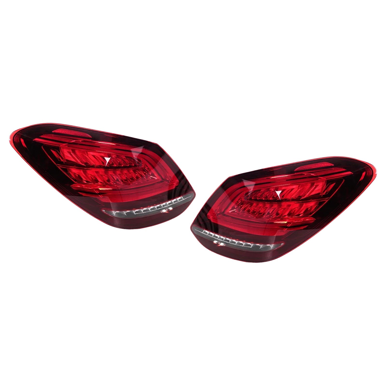 Left+Right LED Rear Tail Light Brake Lamp For Mercedes C-Class W205 2019-2021 2059067103 2059067203