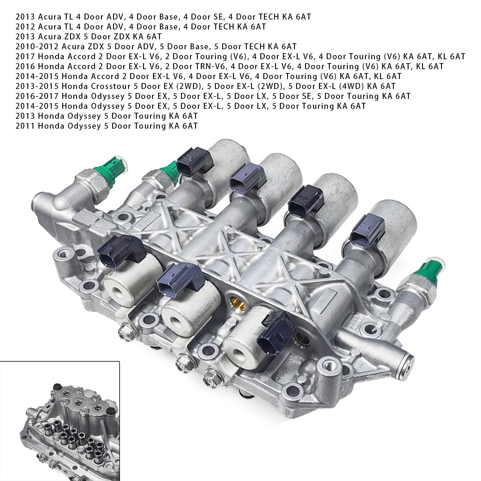 2014 Acura TL 4 Door ADV (3.5), 4 Door ADV (3.7), 4 Door Base (3.5) Sport Brand New Linear Transmission Shift Solenoid 27700-5b7-000