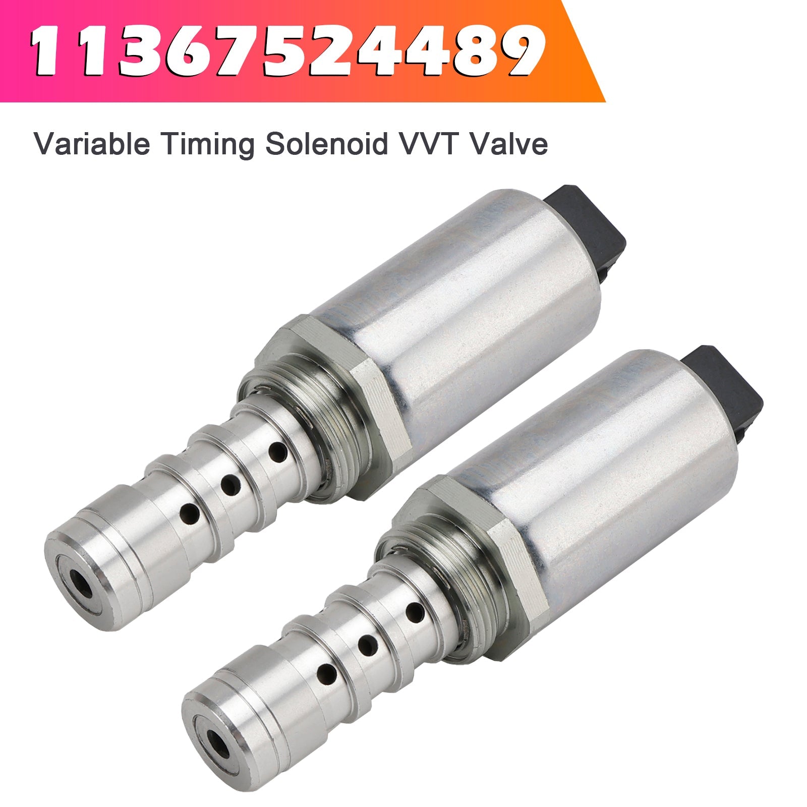 2PCS Variable Timing Solenoid VVT Valve 11367524489 for BMW 540i 740i 740il X5