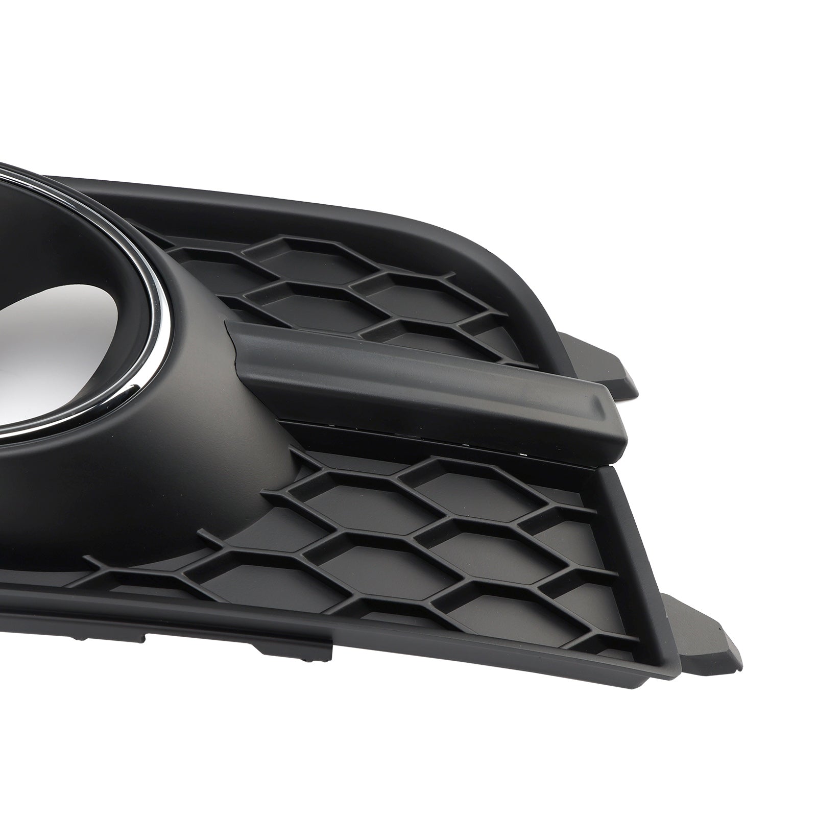 2012-2015 Audi A7 S-Line S7 Black Front Bumper Fog Light Grille Cover Bezel