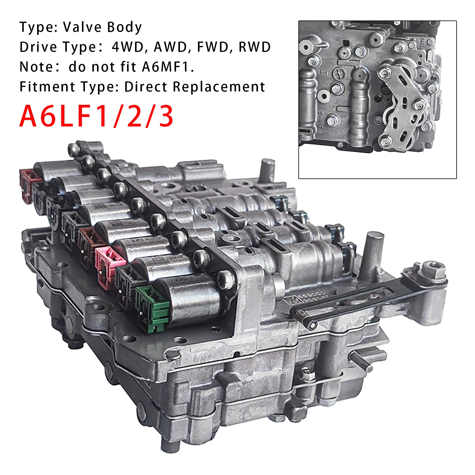 2009-2017 Hyundai Sonata Transmission Valve Body A6LF1/2/3 w/Solenoid