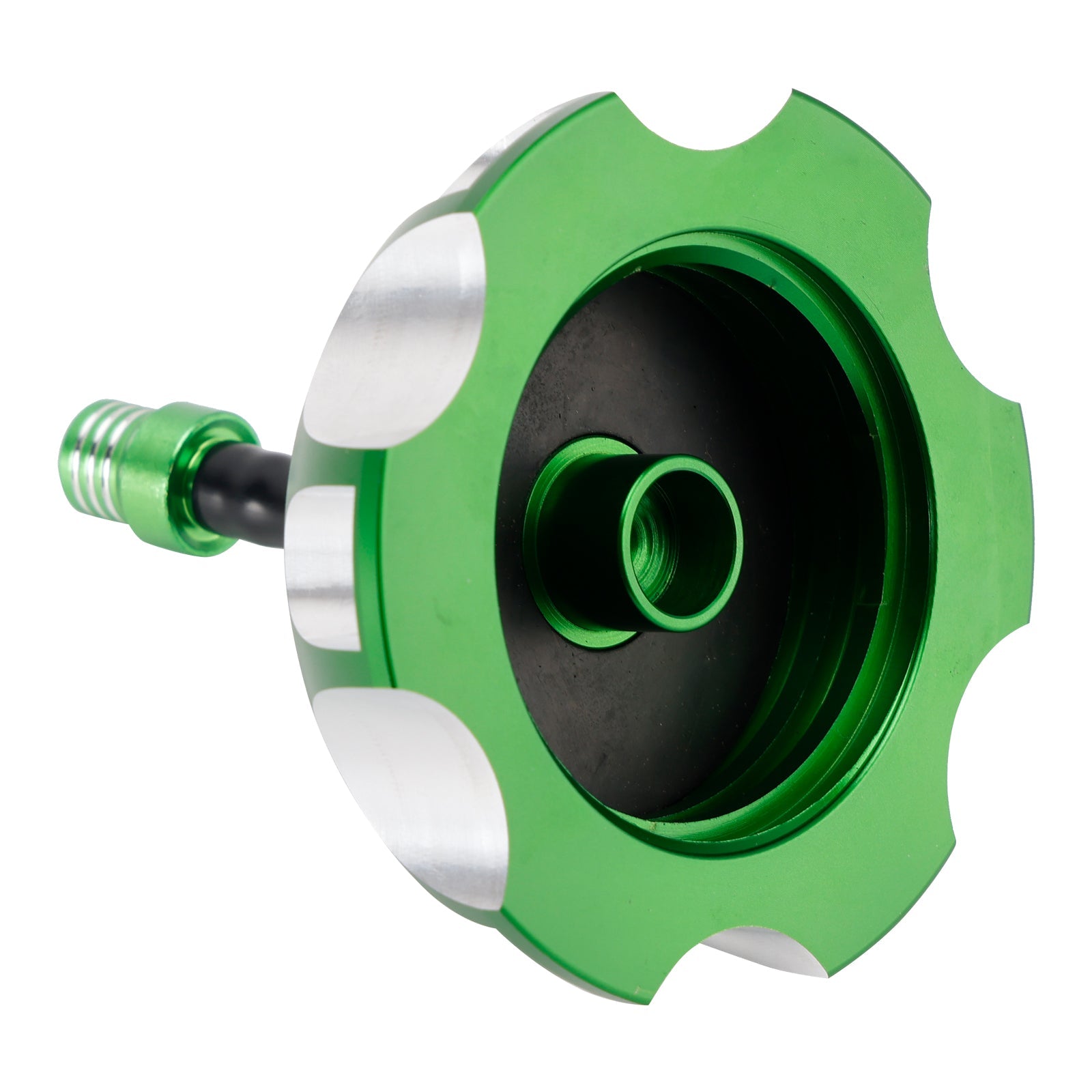Aluminum Fuel Tank Cap w/Vent Green For Kawasaki KX65 KX85 KX100 KX125 2000-2013