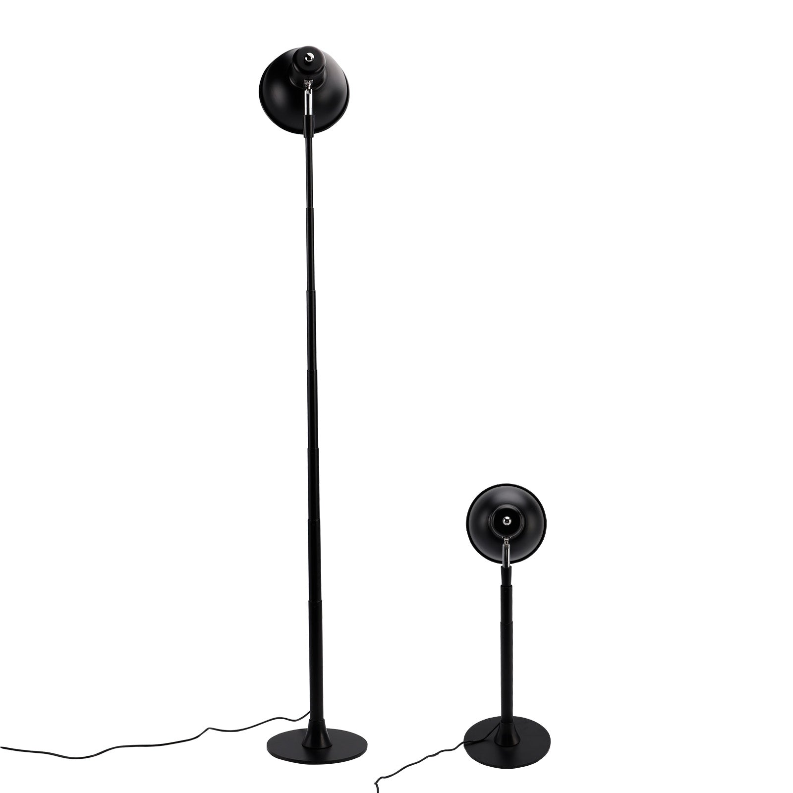 Dimmable for Bedroom/Office-Walnut Adjustable LED Floor & Table Lamp 3 Colors