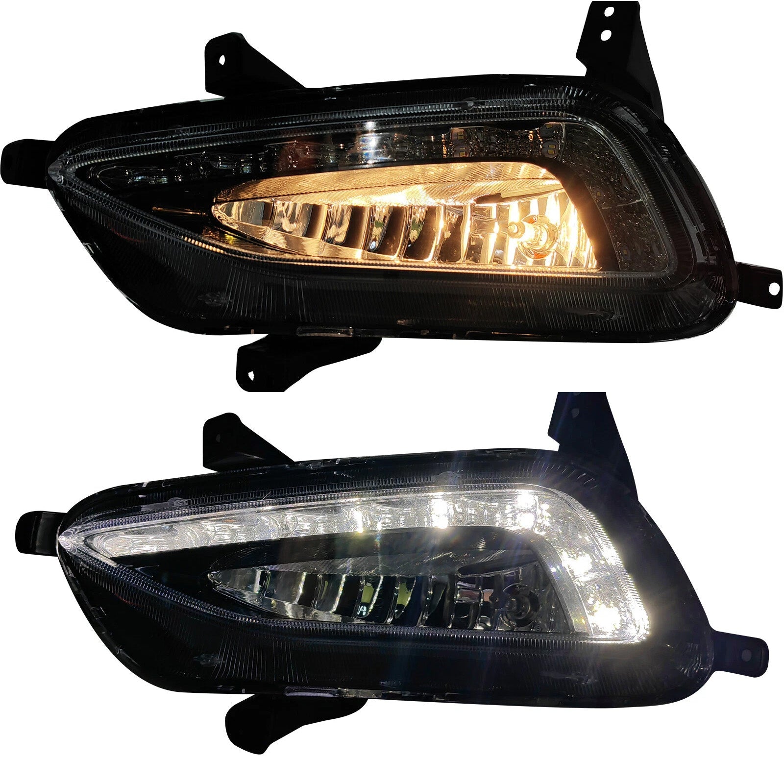 2016-2018 Hyundai Tucson LED Fog Lights Front Bumper Lamps with DRL 86525-D3200 5000K-7000K