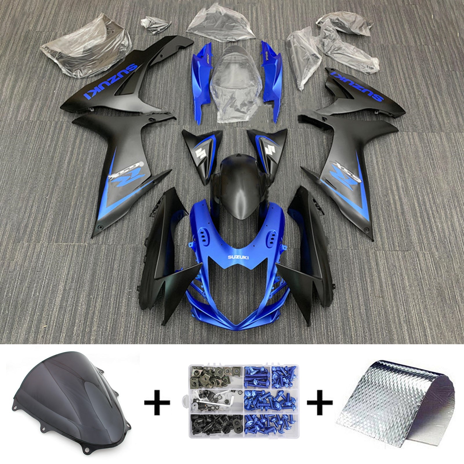 Amotopart Suzuki GSXR 600/750 2011-2025 K11 Fairing Kit Bodywork Plastic ABS