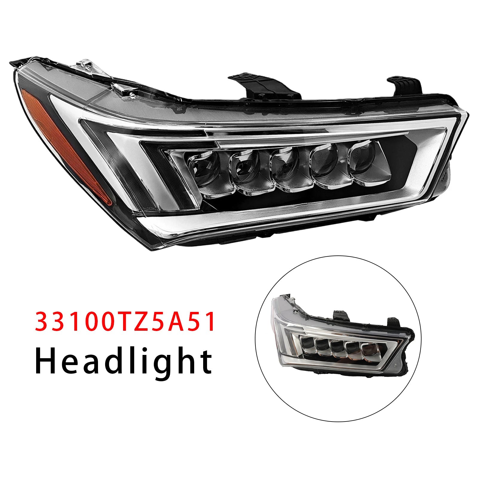 2017-2020 For MDX Sport Hybrid Front Right LED Headlight AC2503130