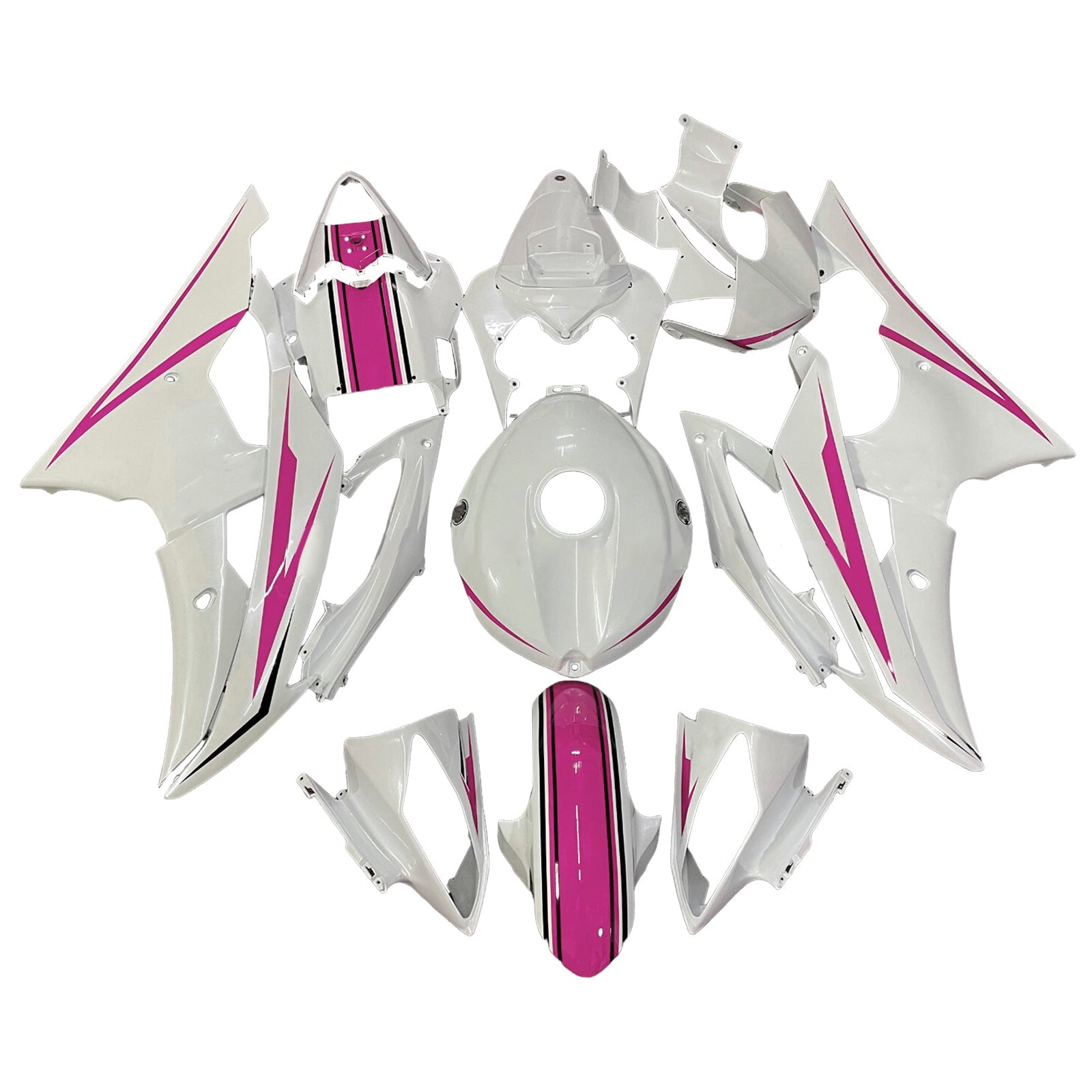 Injection Fairing Kit Bodywork Plastic ABS For Yamaha YZFR6 YZF-R6 2008-2016