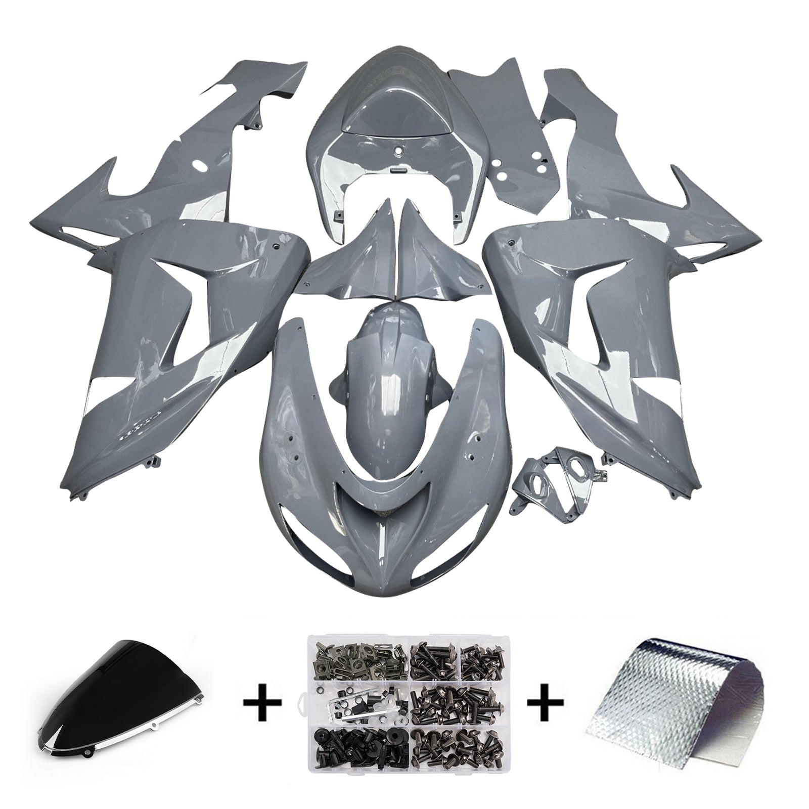Injection Fairing Kit Bodywork Plastic ABS fit For Kawasaki ZX10R 2006-2007