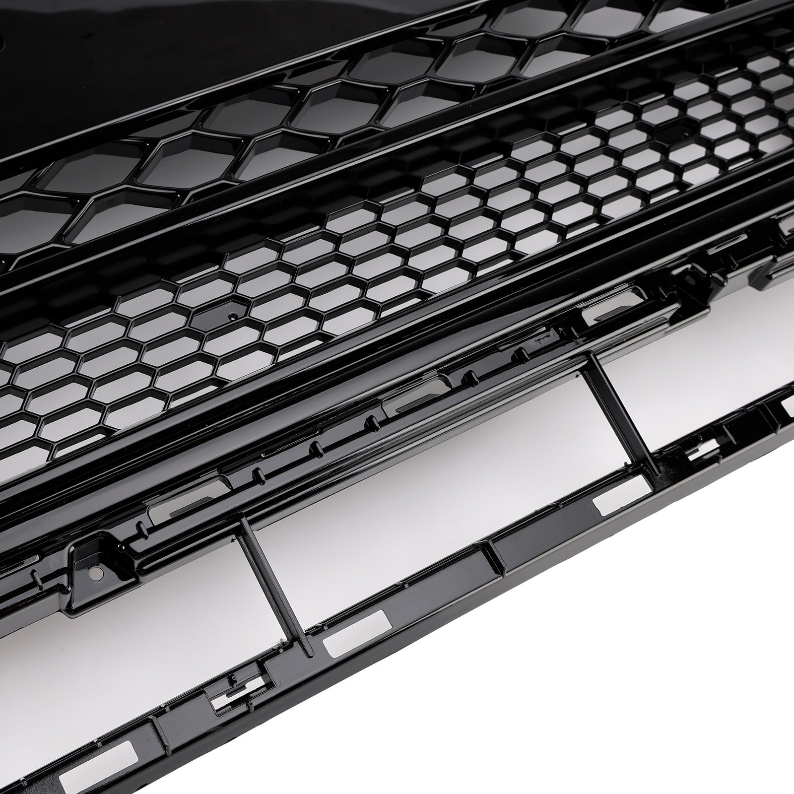 Gloss Black Front Honeycomb Bumper Grille Grill Fit Audi Q5 2013-2017