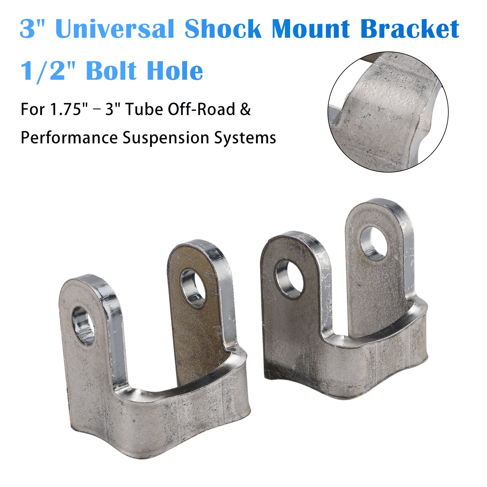 3" Universal Shock Mount Bracket 1/2" Bolt Hole For 1.75"�C3" Performance Suspension