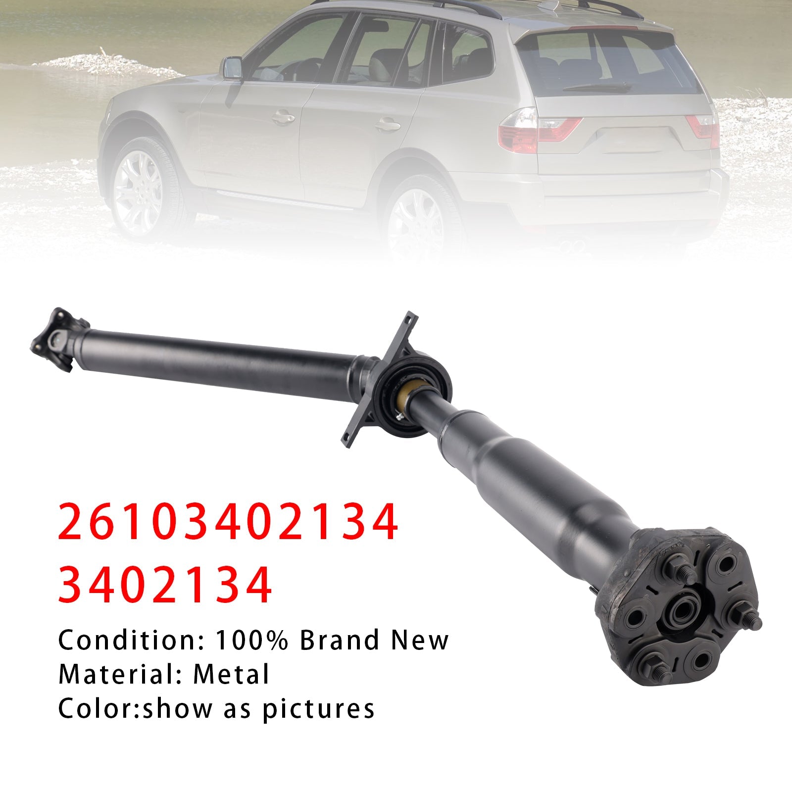 2004-2006 BMW X3 3.0i (E83) L6 3.0L Sport Utility Rear Driveshaft Prop Shaft Assembly 26103402134