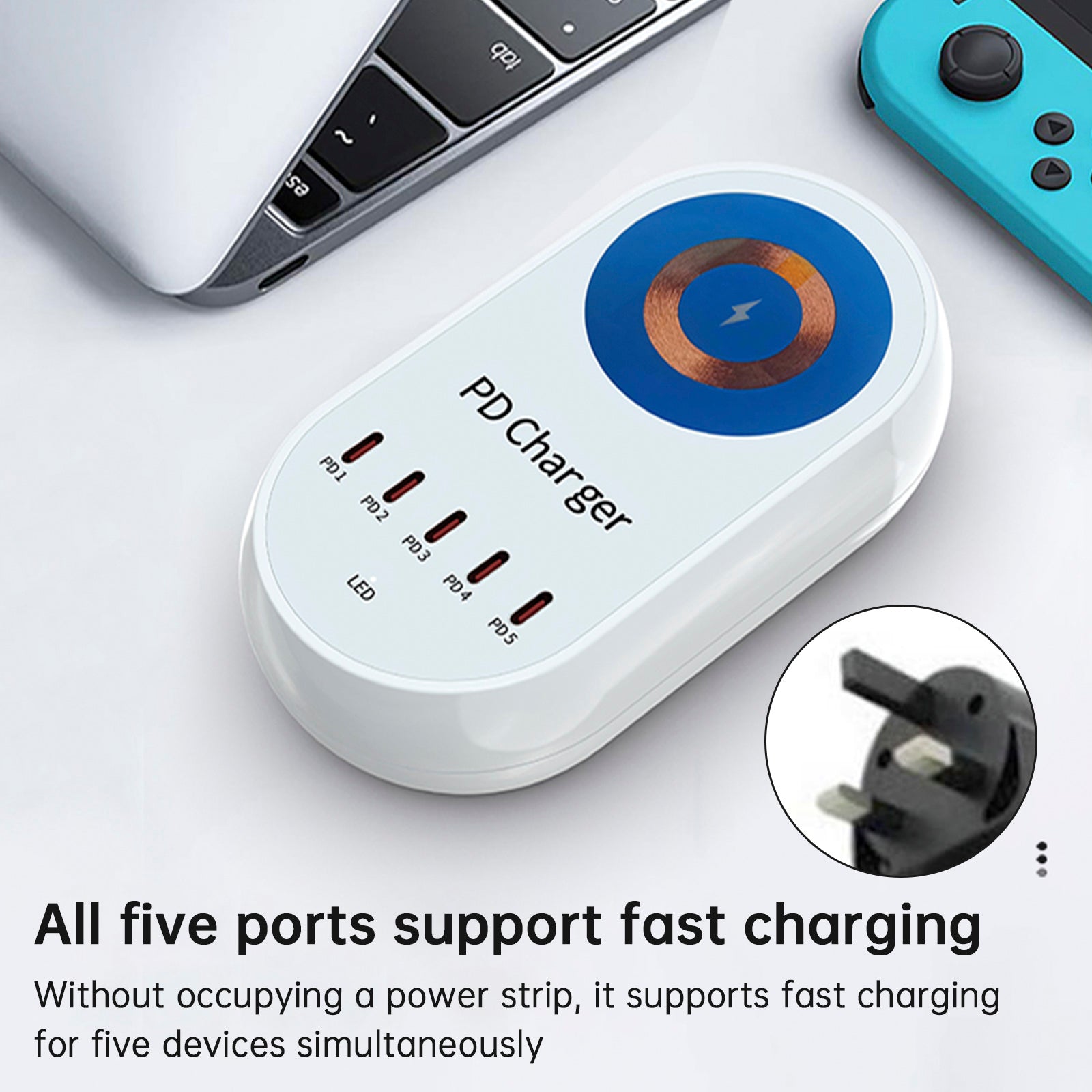140W Charger Magnetic Wireless Fast Charging PD100W Laptop Mobile Phone Charger