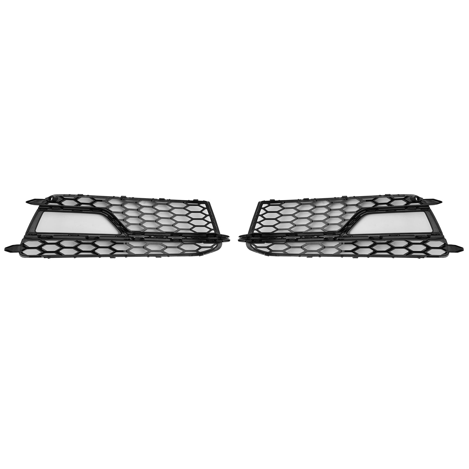 2013-2016 AUDI A5 S-Line S5 2PCS Front Fog Lamp Black Grille Grill
