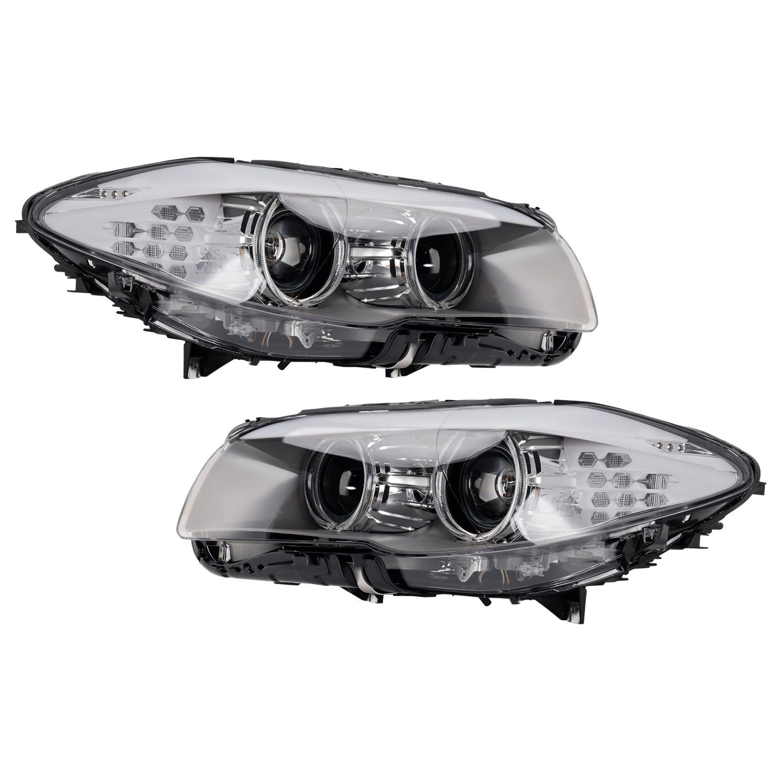 2010-2013 For BMW 5 Series F10 Saloon Xenon LED DRL Left+Right Headlight W/O AFS