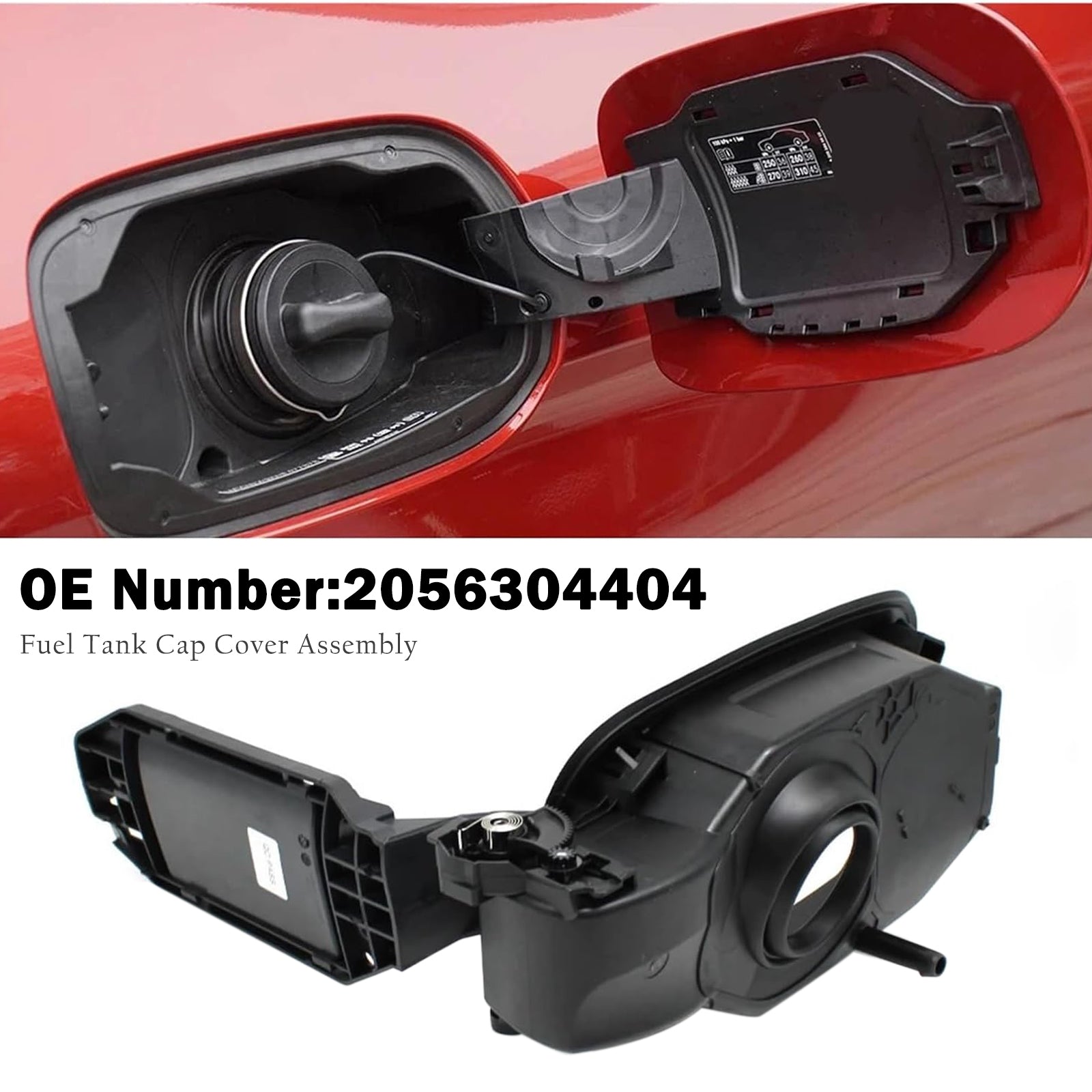 2015-2018 Mercedes-Benz C Class W205 Fuel Tank Cap Bracket Assembly 2056304404 2056300167 2056305403