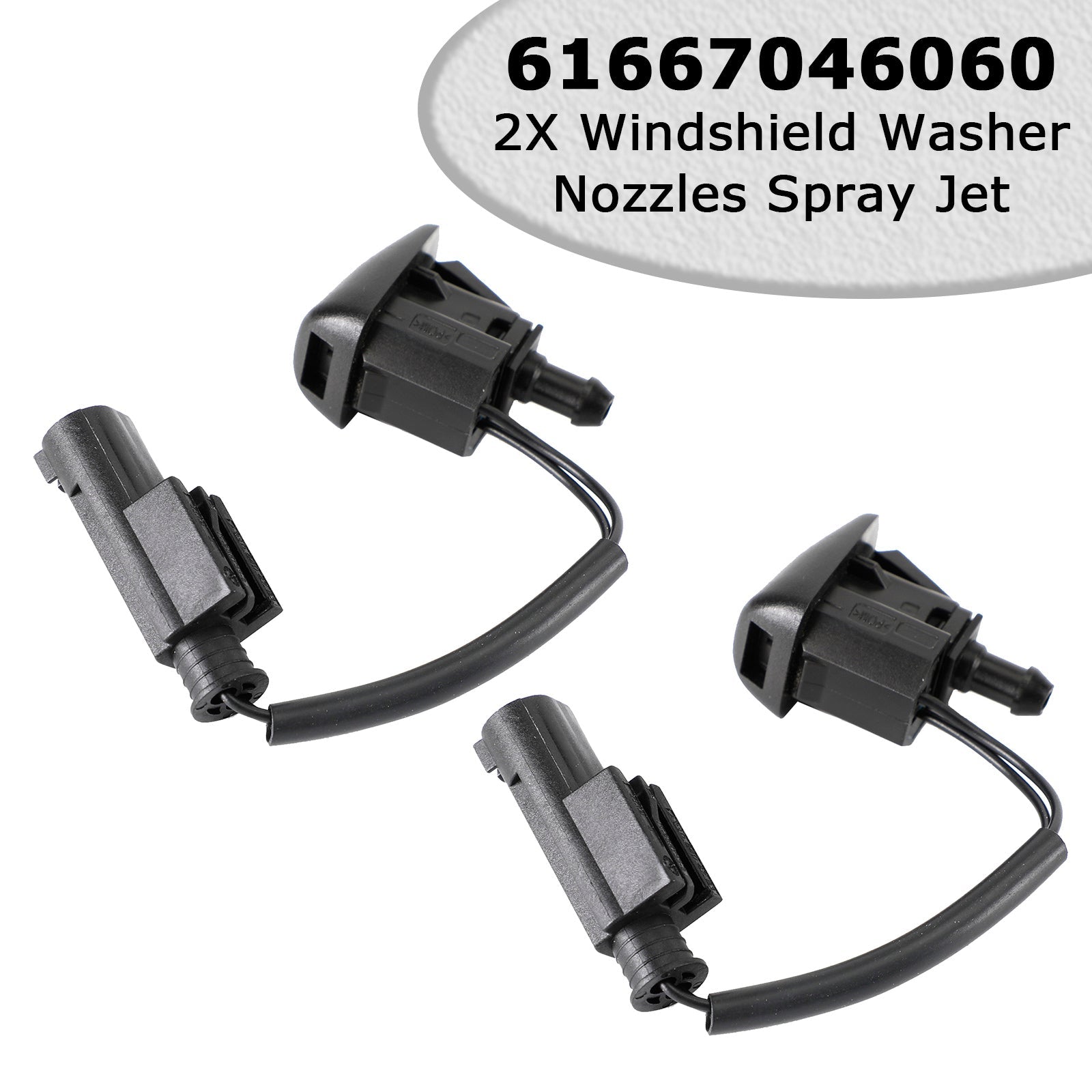 2X Windshield Wiper Nozzle Spray Jet for BMW 5 Series E60 E61 61667046060