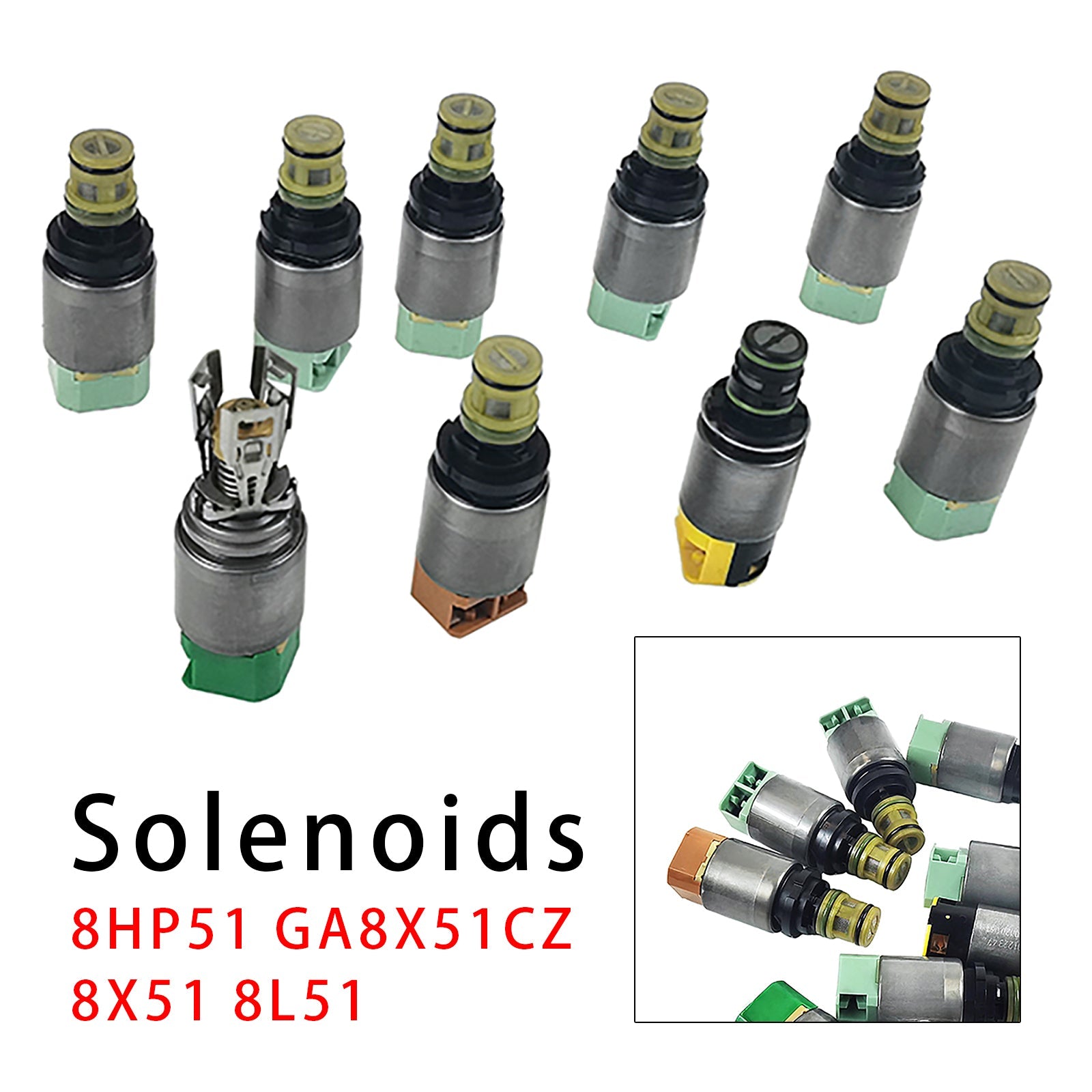 For BMW X3M X3 G01 X4 G02 9PCS 8X51 8L51 8-Speed Transmission Solenoid Kit