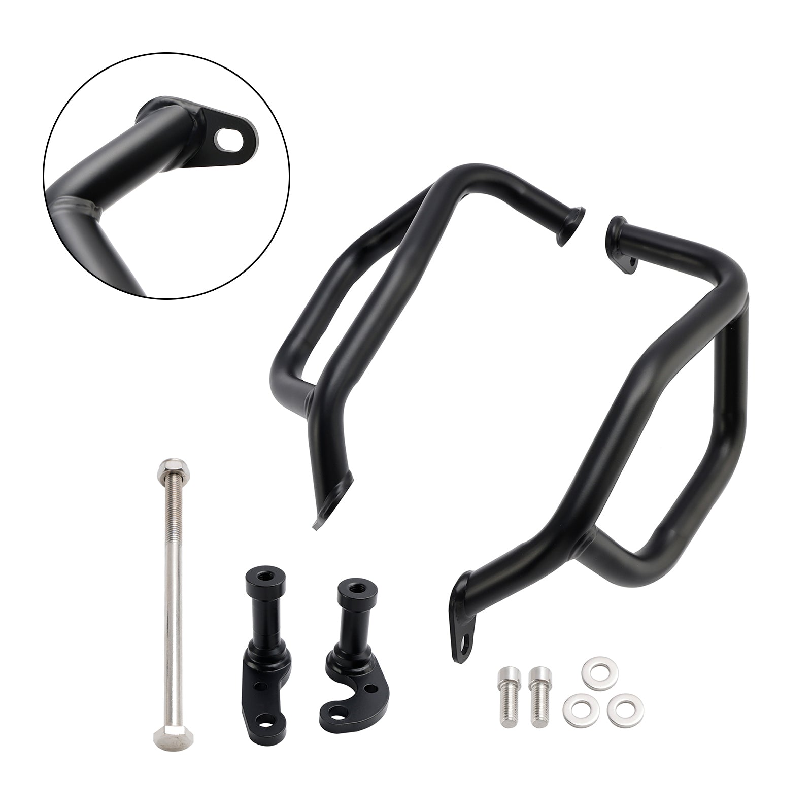 Crash Bar Lower Engine Guard Steel Frame Fit Silver For Honda Nx400 Nx500 24