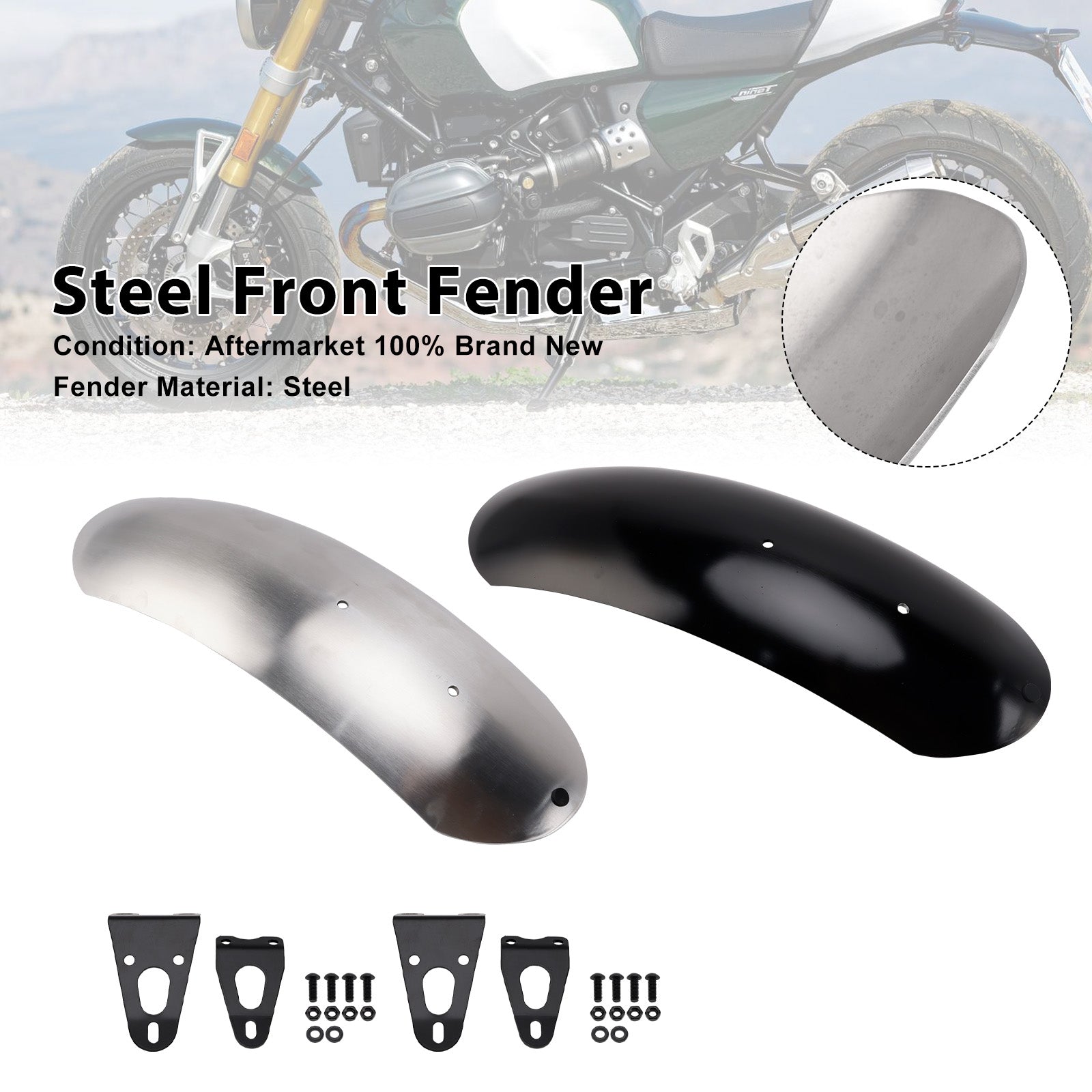 Steel Front Fender For BMW R12 nineT R nineT Scrambler Pure Option