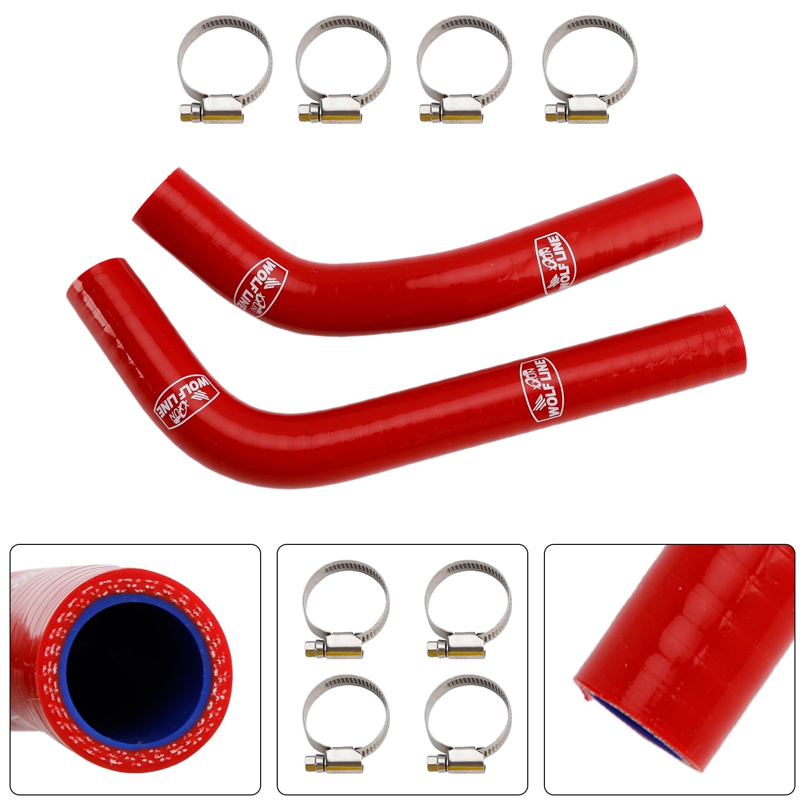 Silicone Radiator coolant Hose For Yamaha MT-03 MT-25 YZF R3 R25 2015-2024