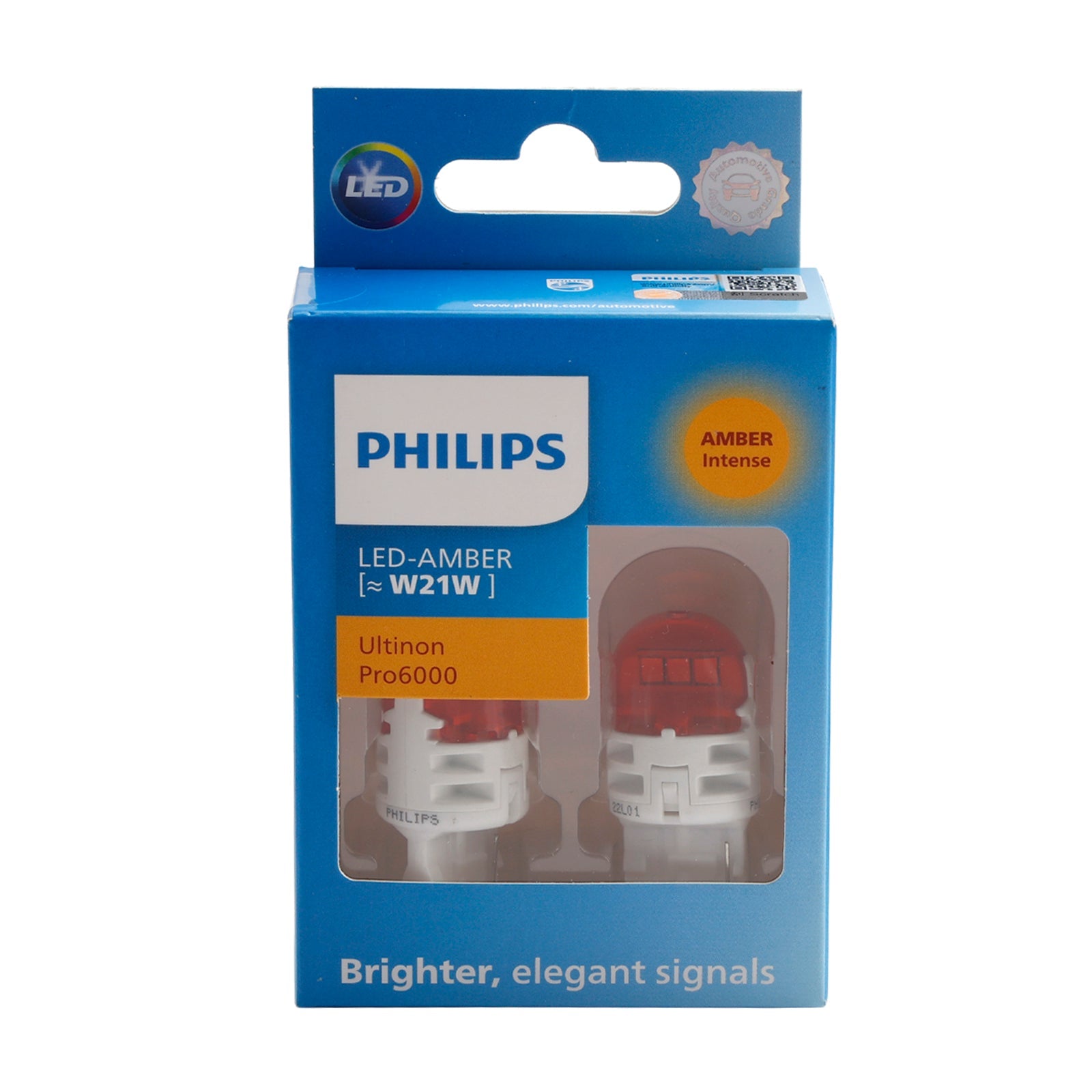 Car Light LED-AMBER Ultinon Pro6000 WY21W W21W 11065AU60 For PHILIPS
