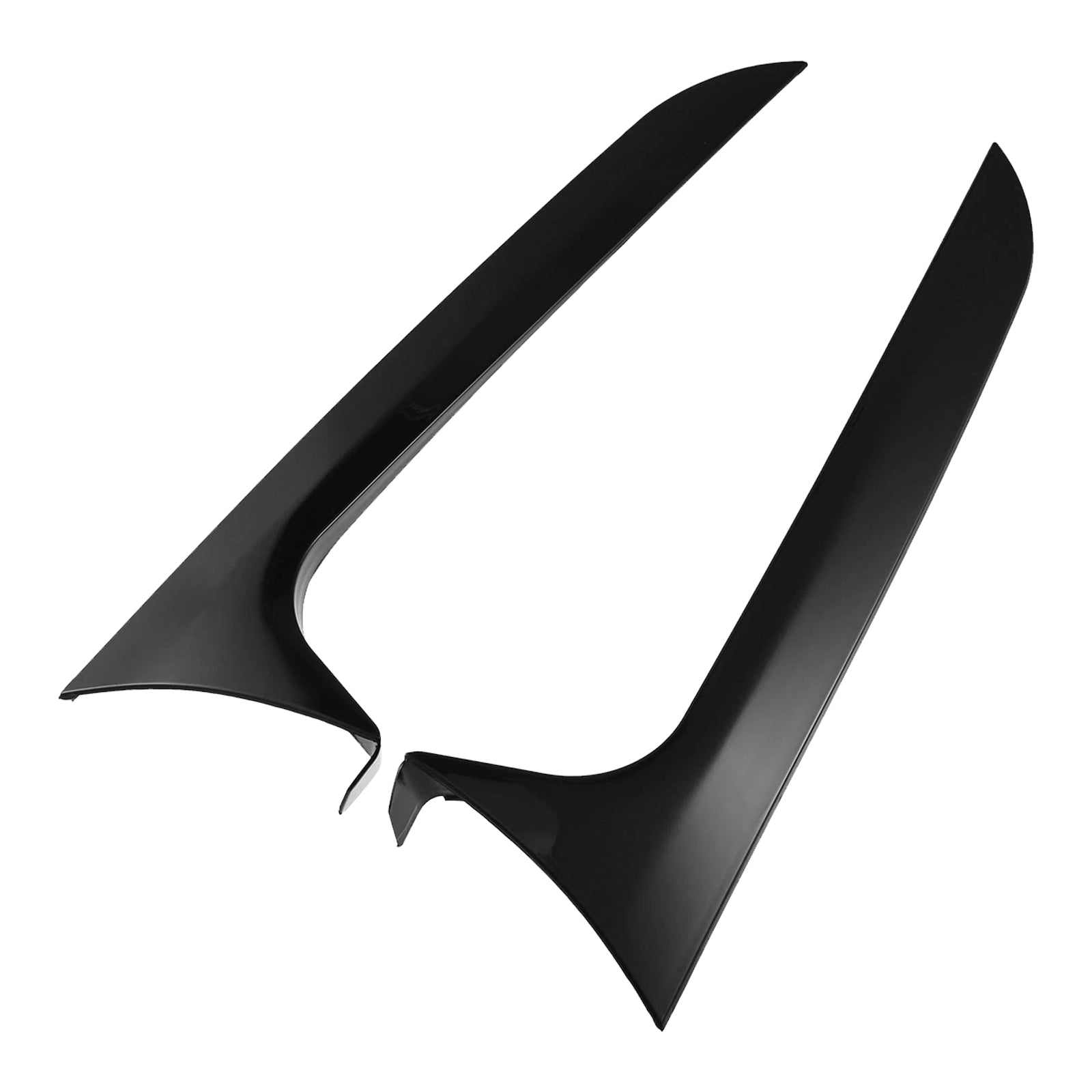 2012-2018 Audi A6 C7 Allroad Avant Gloss Black Pair Rear Window Side Wing Spoiler