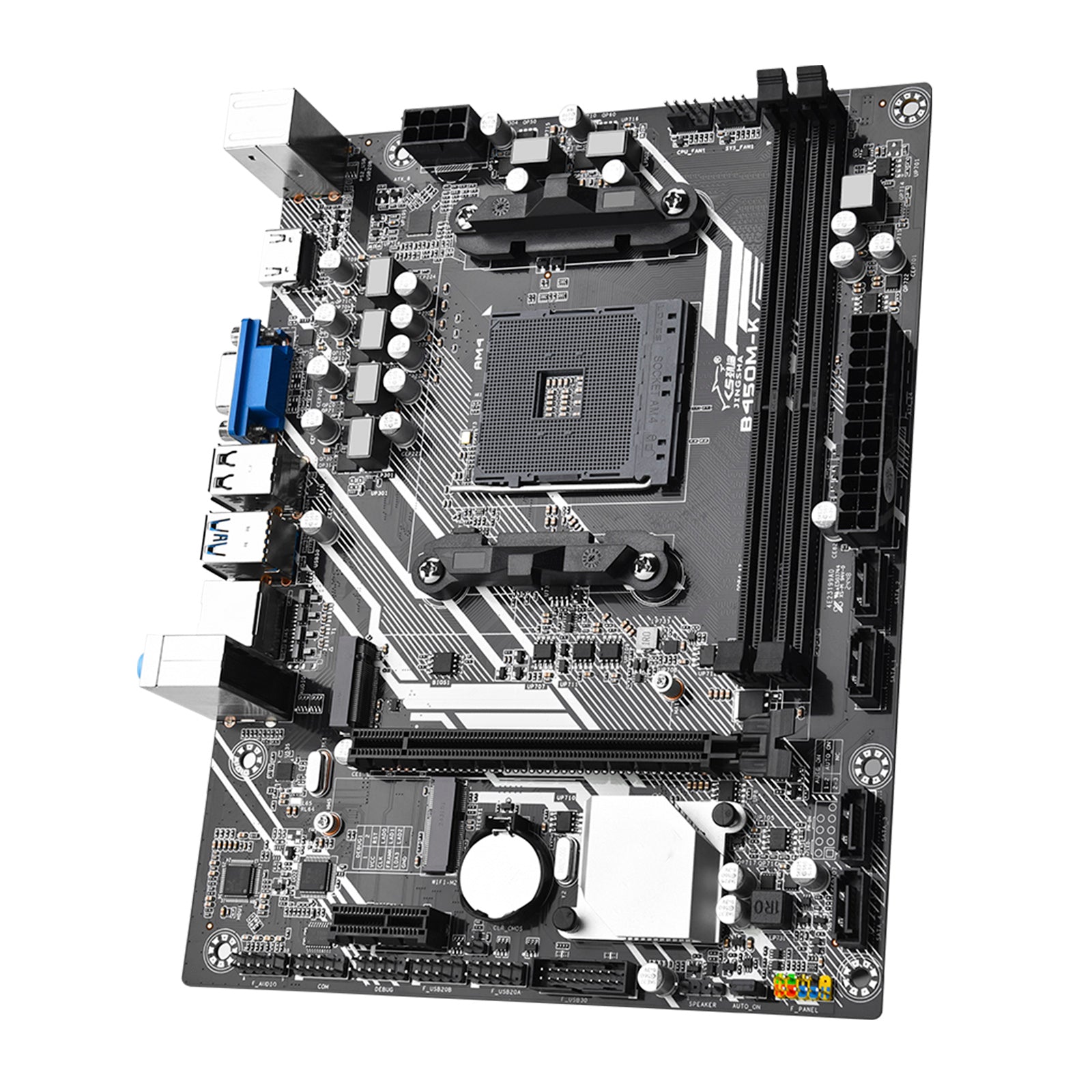 B450M-K Computer Motherboard Desktop DDR4 AM4 CPU WIFI NVME Gigabit Network Card