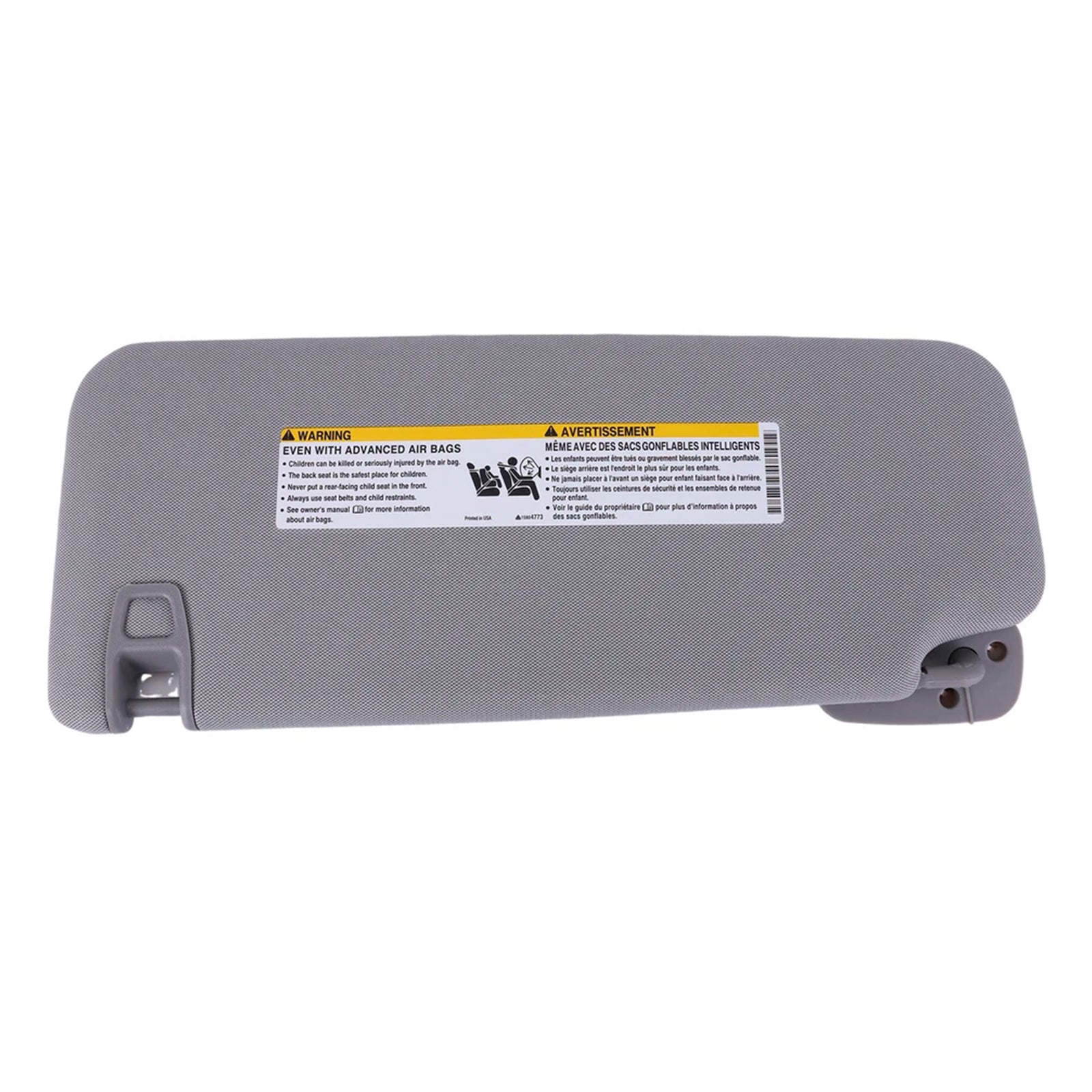 Gray Right Side Sun Visor 23459643 For Chevrolet GMC 2014-2019