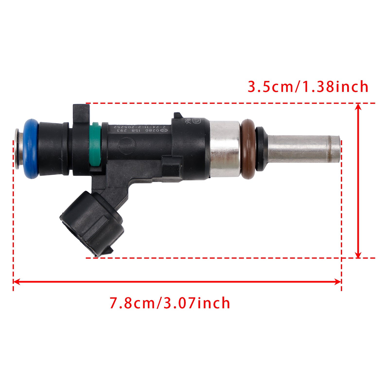 3Pcs Fuel Injector For Dacia Logan Sandero Renault Clio Symbol 0.9L 0280158293