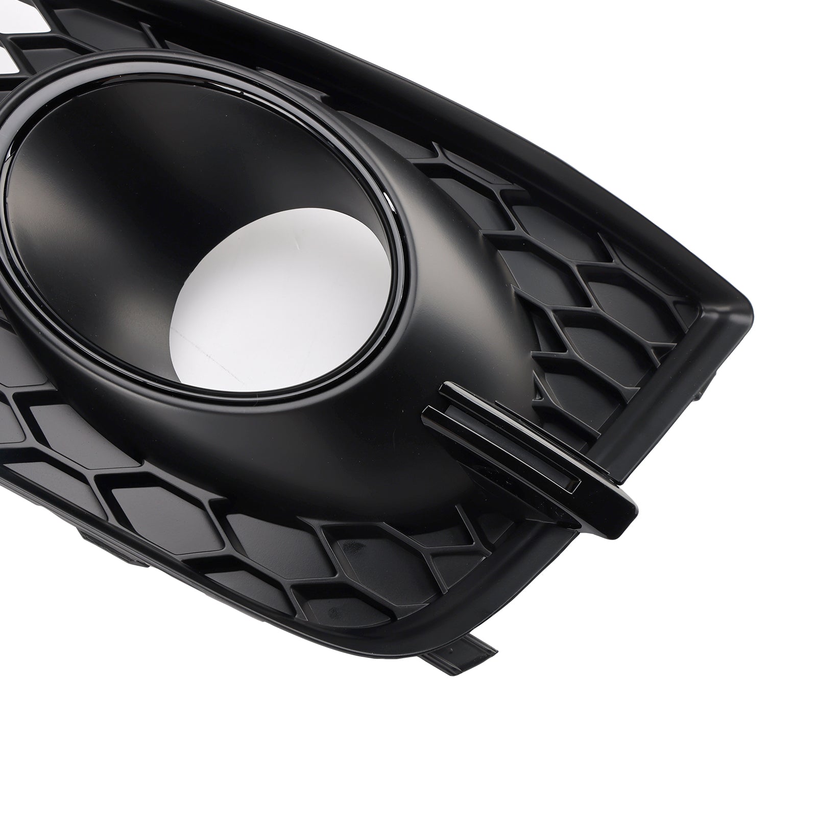 2015-2017 Audi A8 S8 2PCS Black Front Fog Grill Grille Light Cover