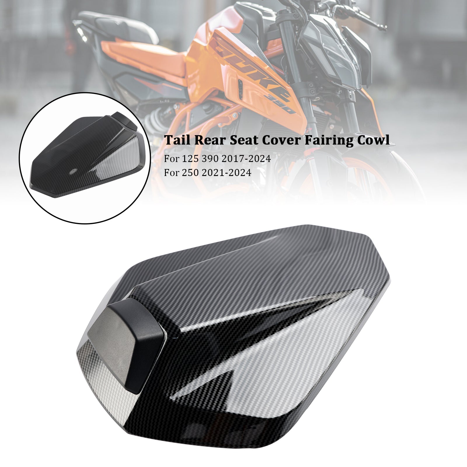 Tail Rear Seat Cover Fairing Cowl For 125 250 390 2017-2023