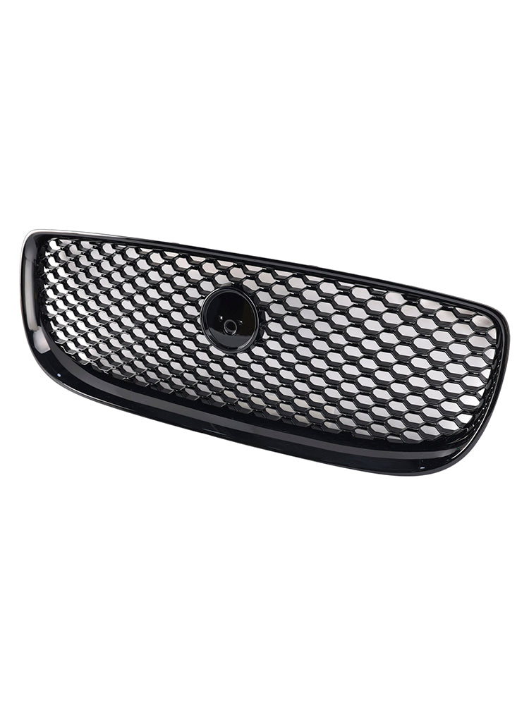 Gloss Black Honeycomb Front Bumper Grille Grill Fit Jaguar XE 2015-2018