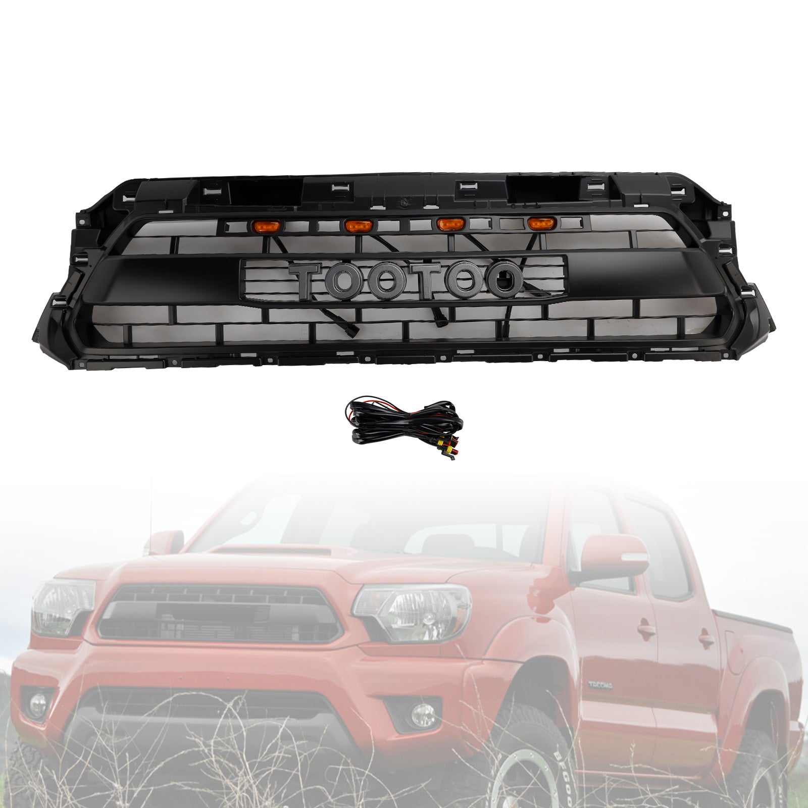 2012-2015 Toyota Tacoma TRD PRO Front Honeycomb Grill Grille PTR54-35150