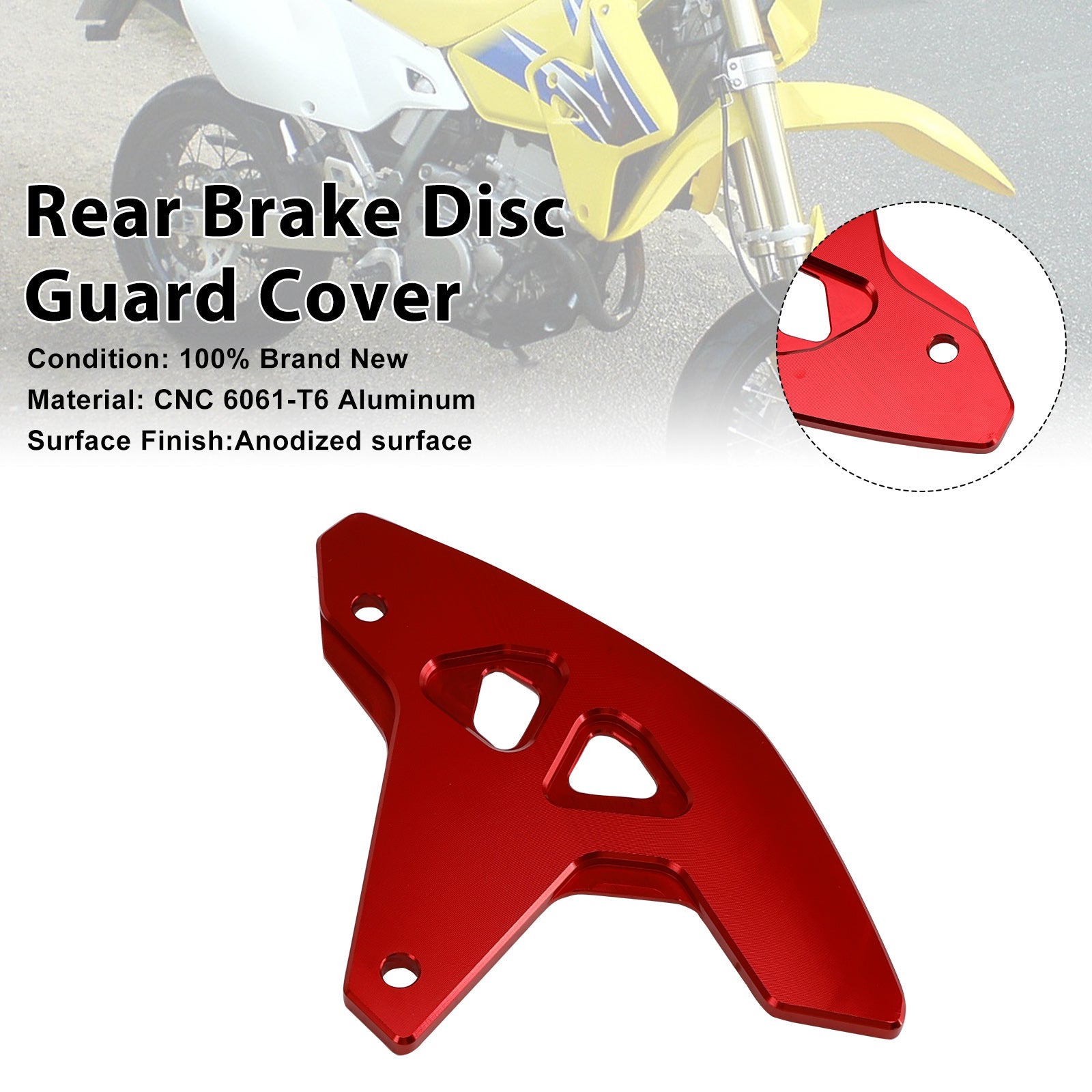 Rear Brake Disc Guard Cover For Suzuki DR-Z400SM 2000-2024 DRZ400/S/E