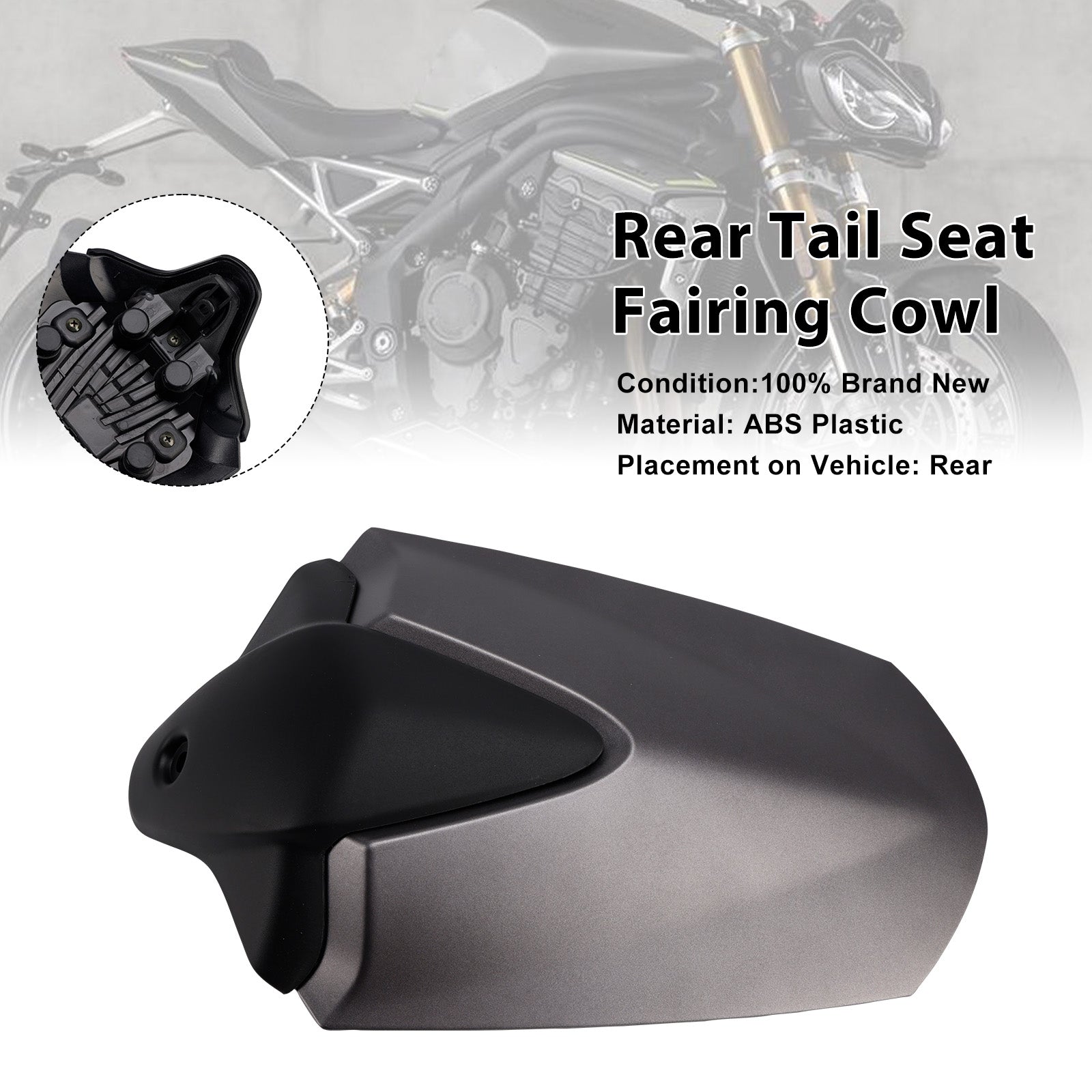 2021-2024 For Speed Triple 1200 RS Rear Tail Seat Fairing Cowl Cover