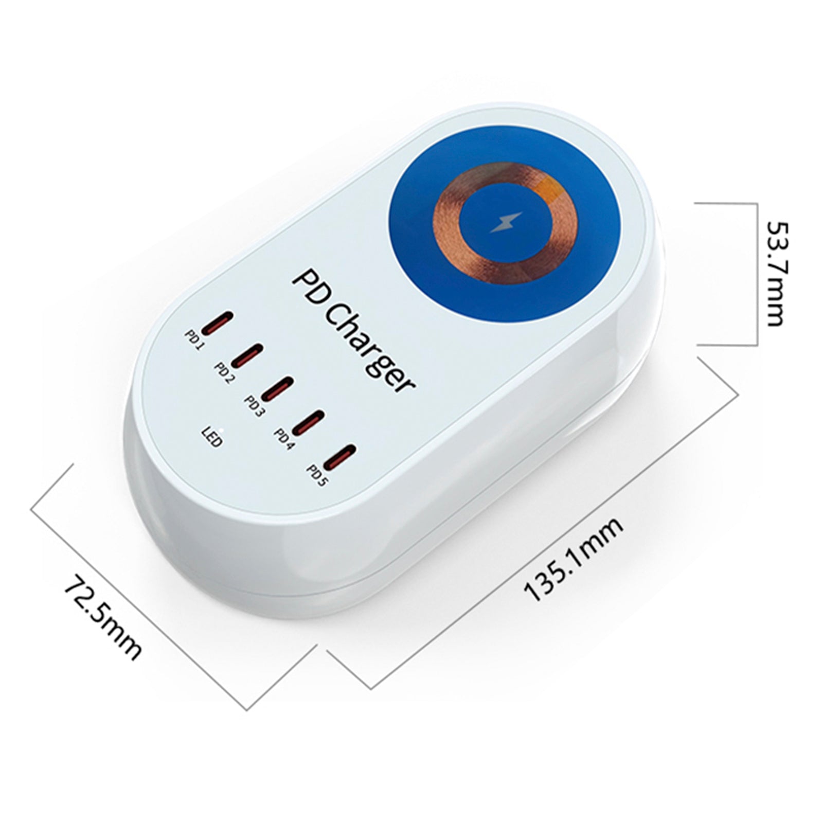 140W PD Multi-Port Charger Magnetic Wireless Fast Charging PD100W Laptop Mobile Phone Charger EU Plug