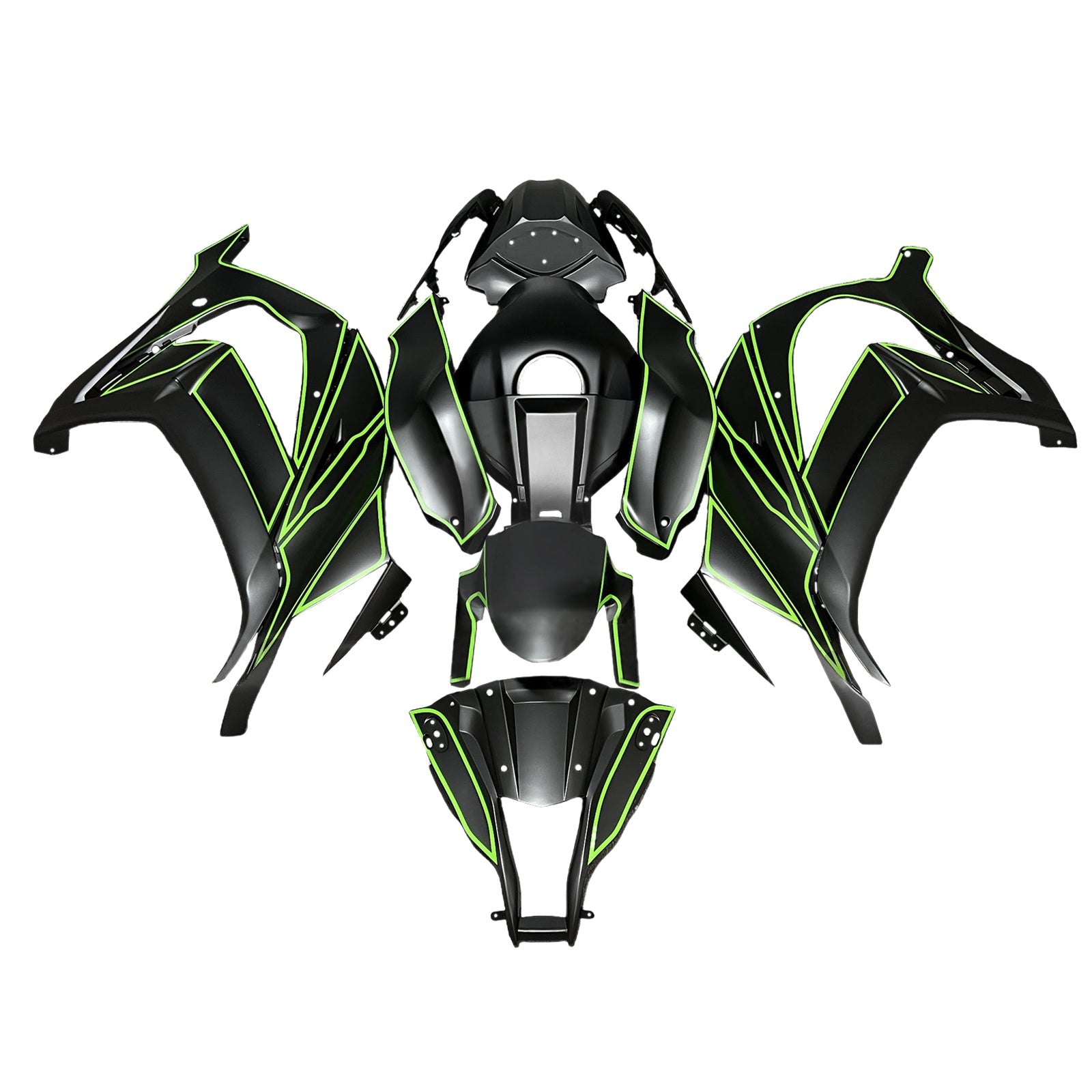 Injection Fairing Kit Bodywork Plastic ABS fit For Kawasaki ZX10R 2011-2015