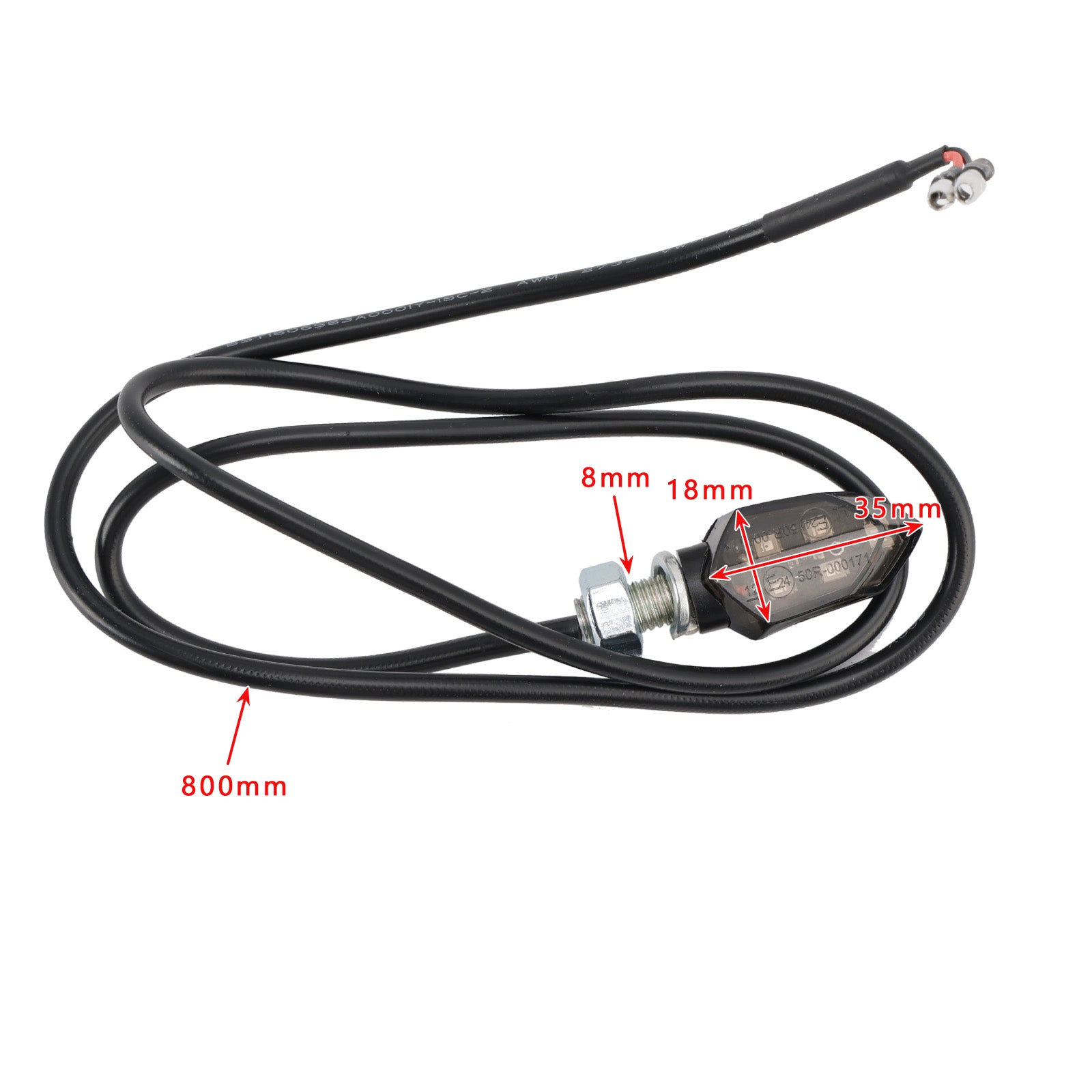 12V LED Turn Signal Indicator Light 8mm Universal Motorcycle For Kawasaki