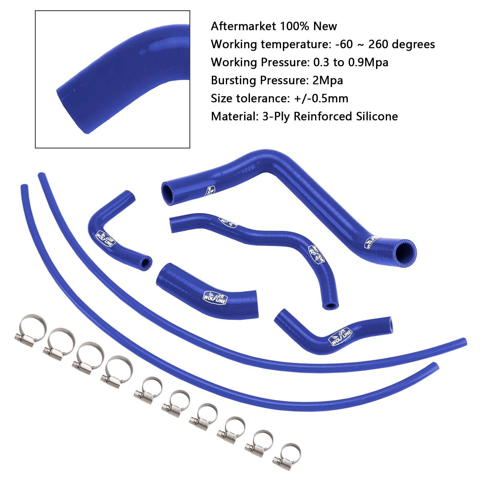 2023-2025 Suzuki GSX-8S Silicone Radiator coolant Hose
